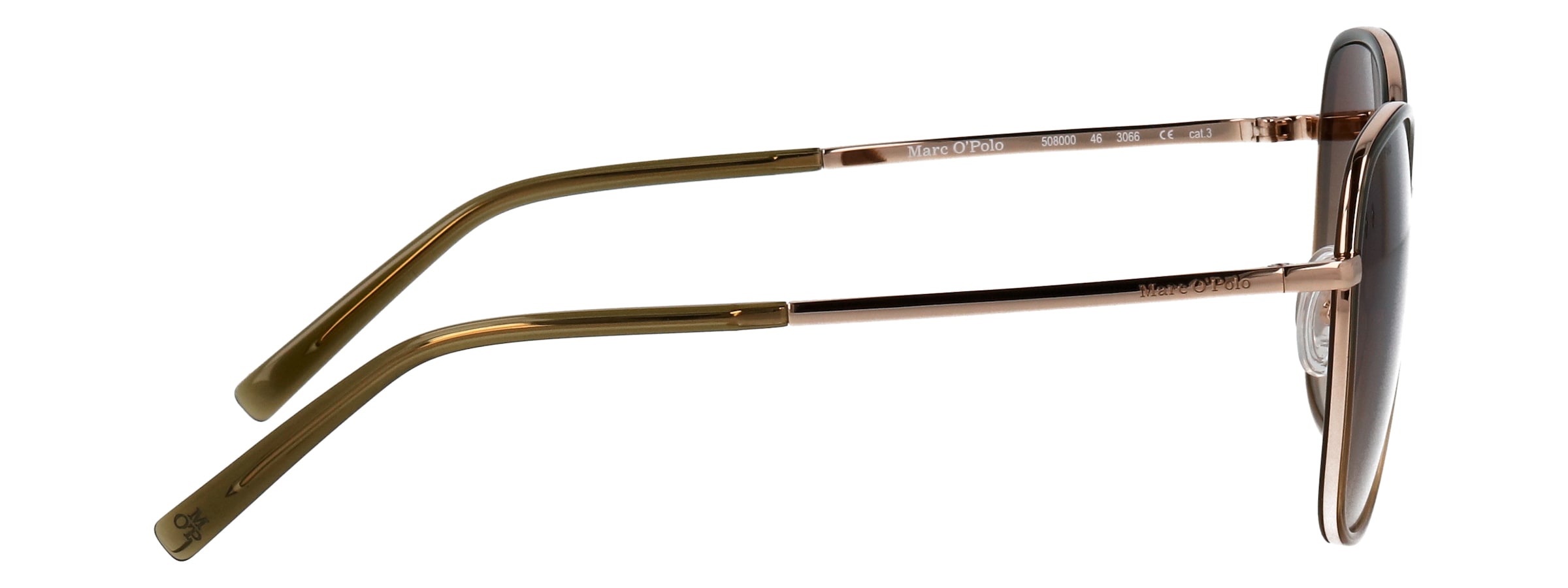 Marc O'Polo Sonnenbrille »Modell 508000« Form Butterfly, Logoschriftzug auf Bügel, Kombifassung