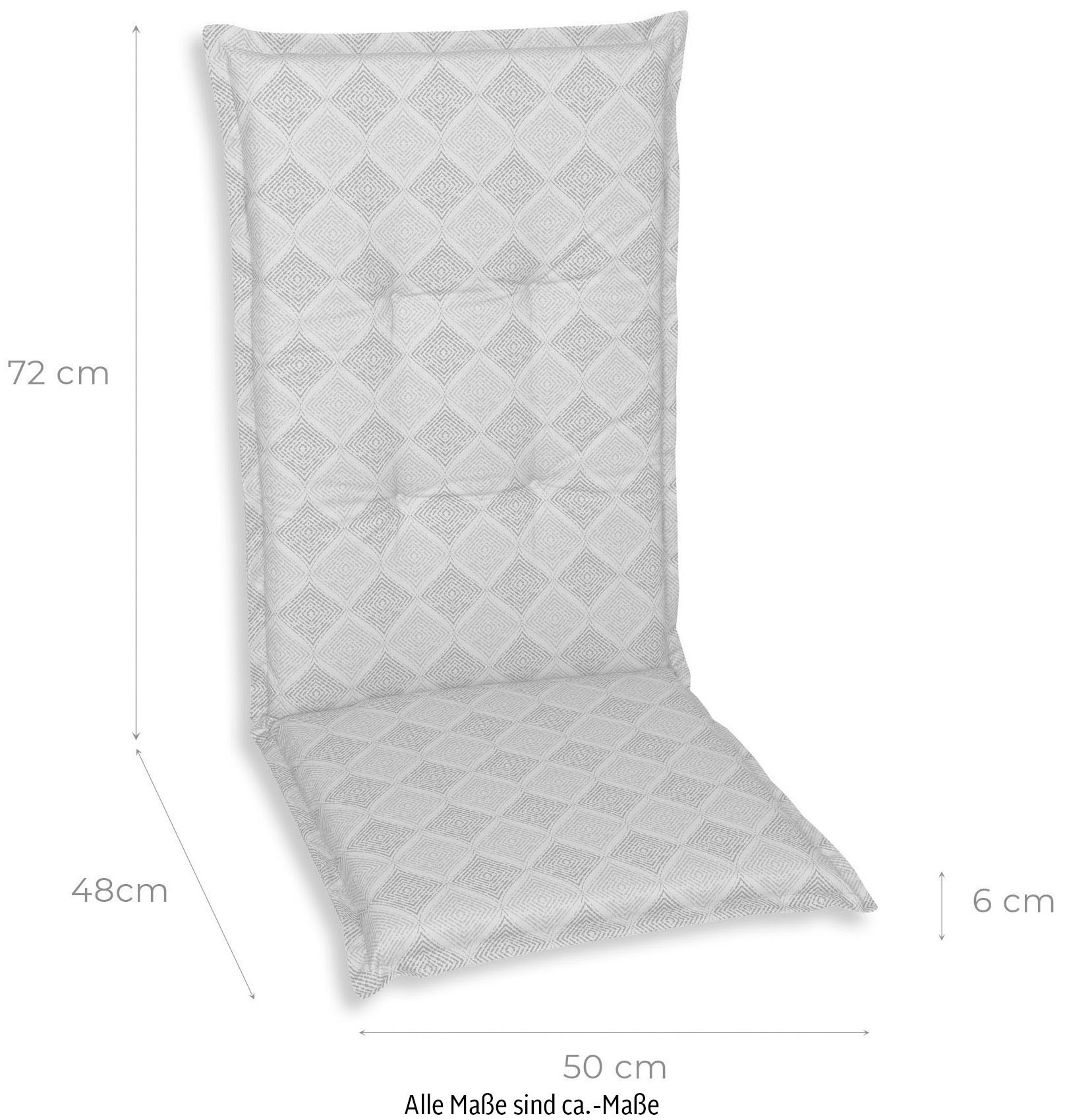 GO-DE Hochlehnerauflage, in verschiedenen Ausführungen