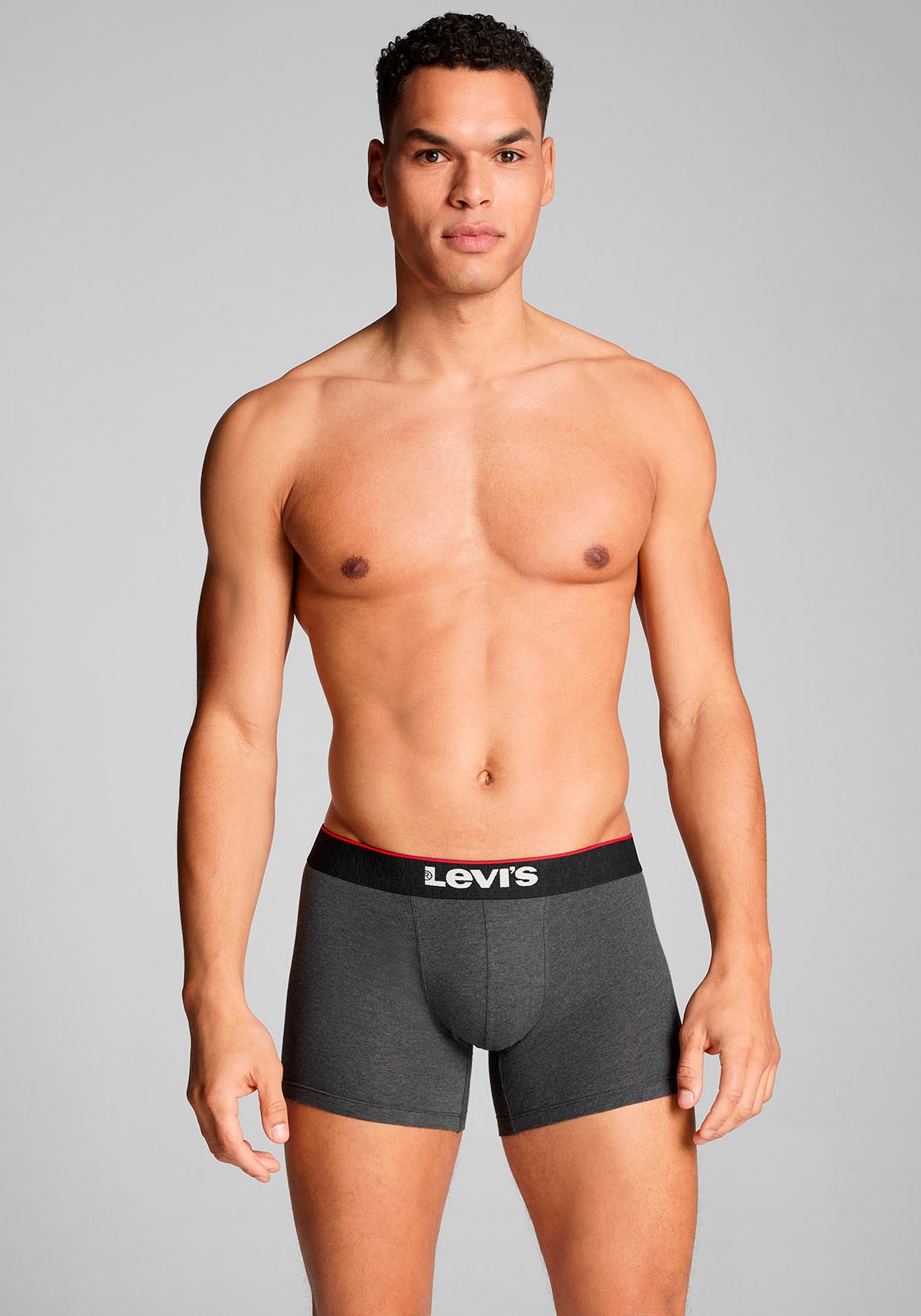 Levi's® Boxershorts, (2er-Pack), mit farbbesetztem Webgummibund