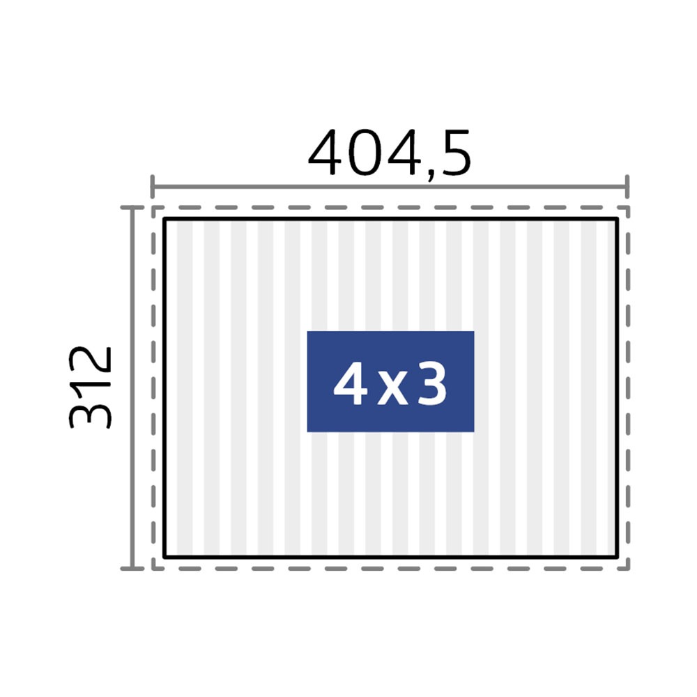 Biohort Pergola »4x3 m, verschiedene Farben«, 404,5x312x264 cm, ausgezeichnet mit dem Red Dot Design Award