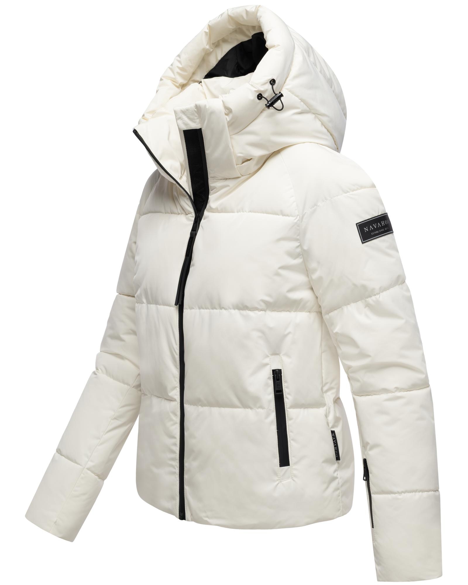 Navahoo Steppjacke »Frostherz XIV«, mit Kapuze, Kurze gesteppte Damen Winterjacke mit abnehmbarer Kapuze