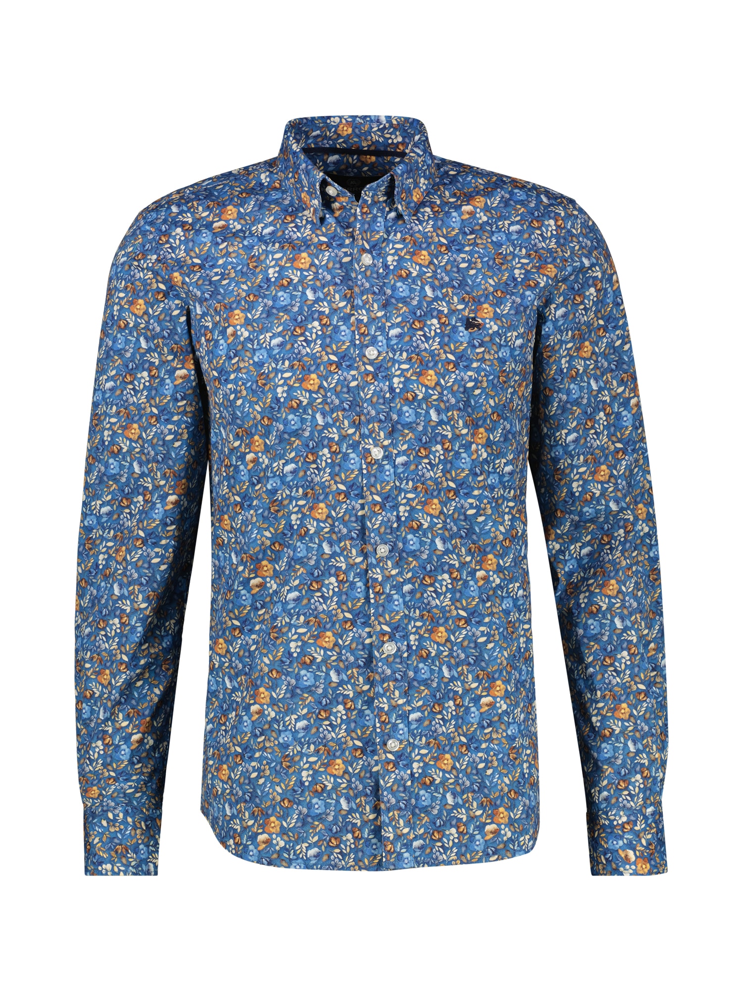 LERROS Langarmhemd "LERROS Herrenhemd FLOWERS in Übergrössen" günstig online kaufen