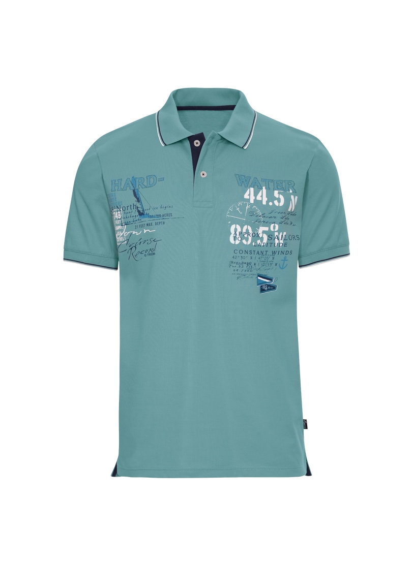 Trigema Poloshirt »TRIGEMA Poloshirt mit maritimem Printmotiv«, (1 tlg.)