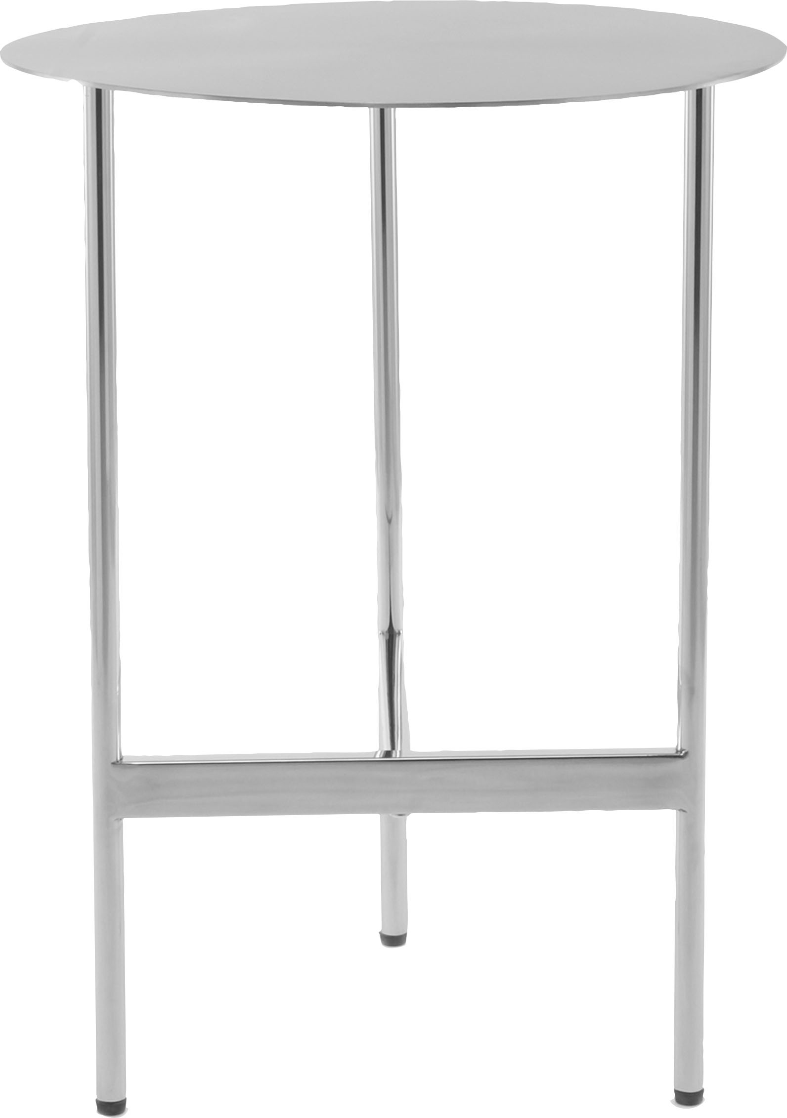 Kayoom Beistelltisch »Pema, Minimalistisches Design, Passt zu jedem Einrichtungsstil«, (1 St.), minimalistisches Gestelldesign aus Edelstahl, runde Ablagefläche
