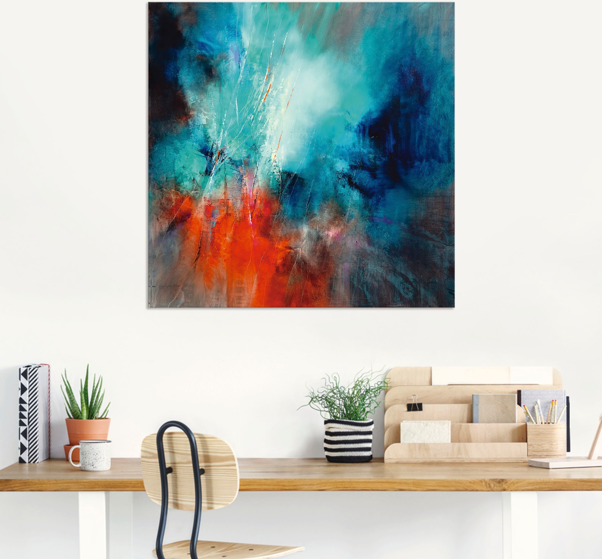 Thumbnail - Artland Wandbild "Frühling im Eistobel", Gegenstandslos, (1 St.), als Alubild, Leinwandbild, Wandaufkleber oder Poster i...