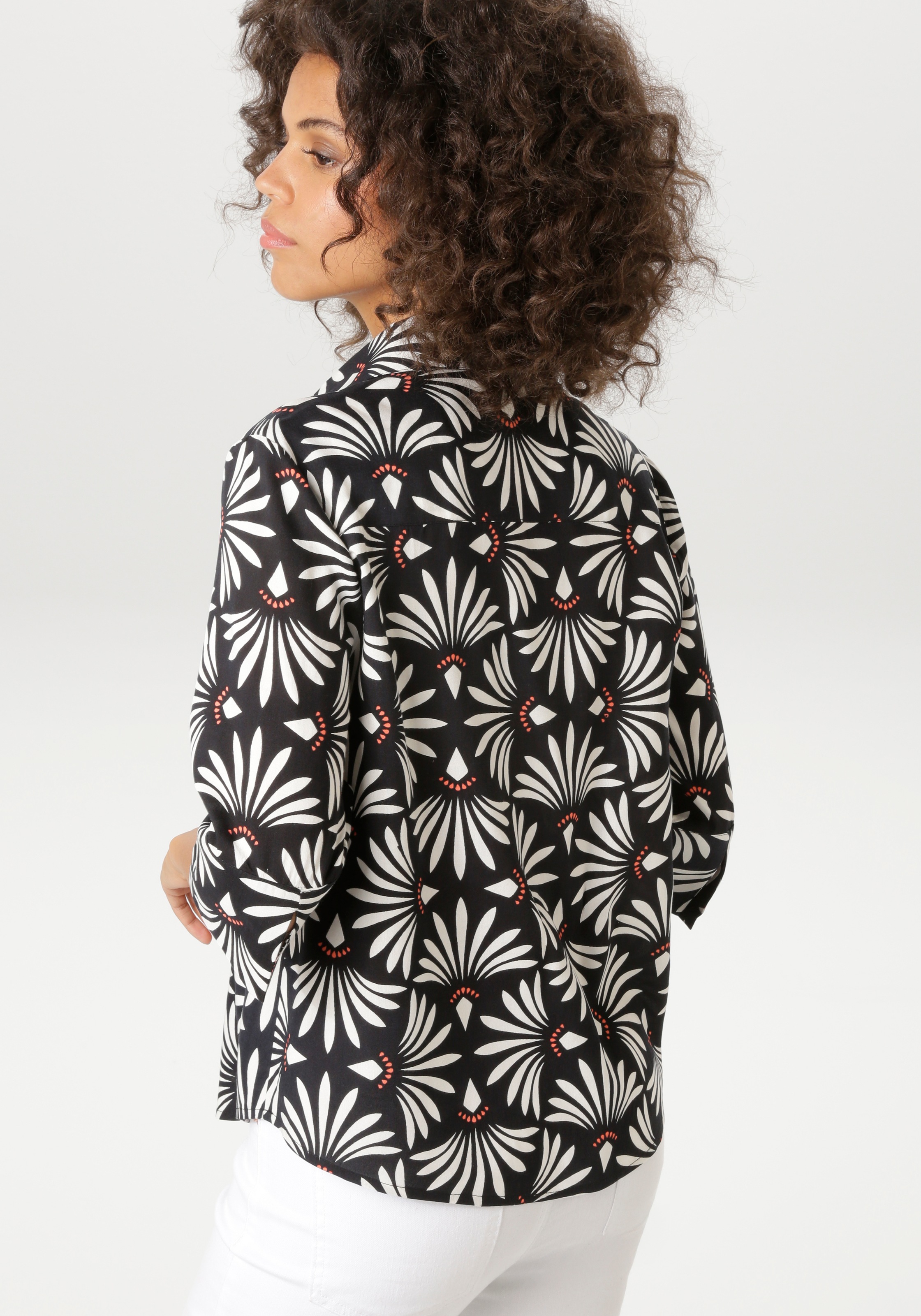 Aniston CASUAL Schlupfbluse mit fantasievollem, grafischen Druck - NEUE KOL günstig online kaufen