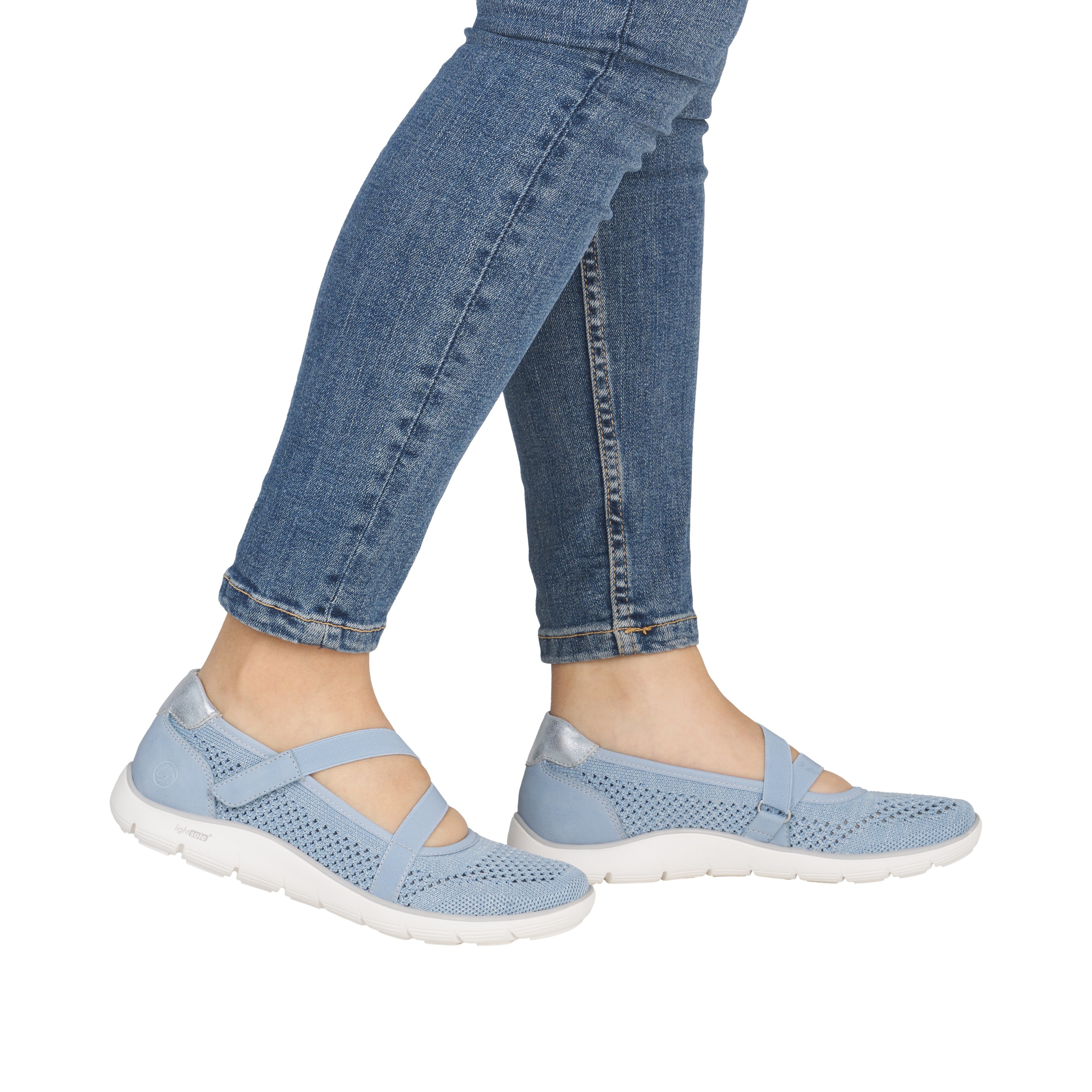 Remonte Riemchenballerina  Klettschuh, Slipper mit Lite´n Soft-Ausstattung