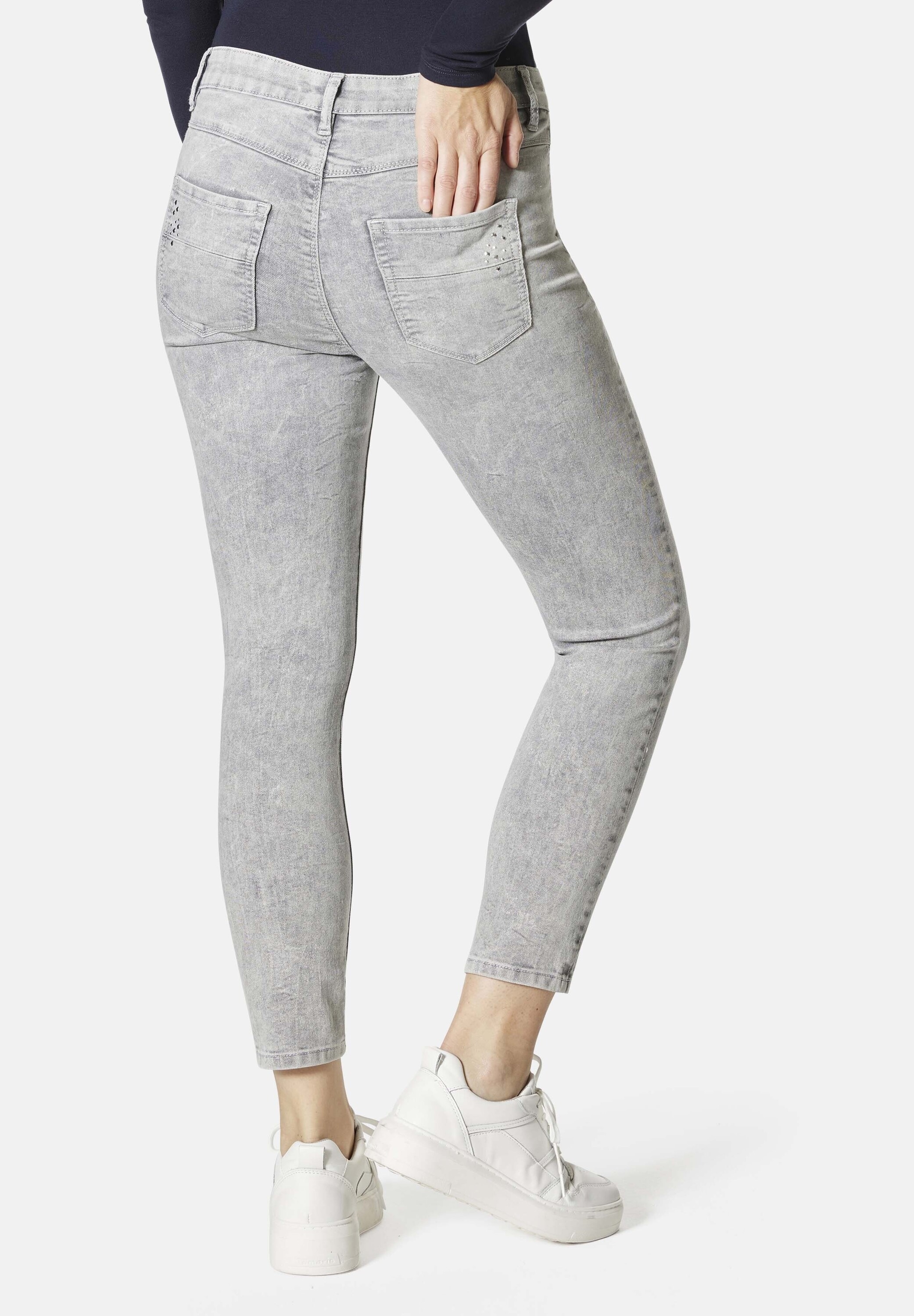 STOOKER WOMEN 5-Pocket-Jeans »Florenz Acid Wash Slim Fit«, Slim Fit Casual Clean Wash Denim Jeans für Damen