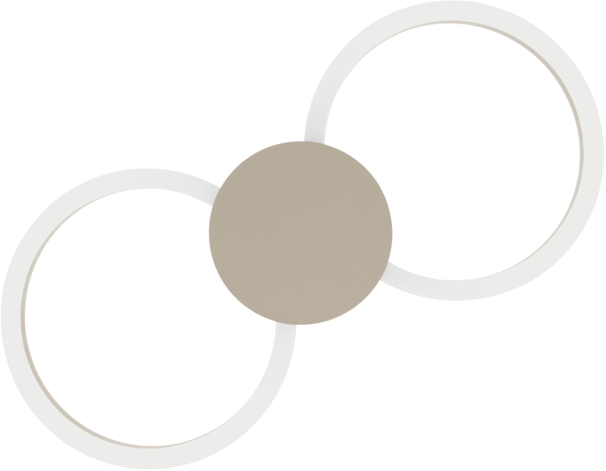 EGLO Deckenleuchte »VENTICELLO 1 Deckenlampe - Alu - LED;LED - 20W;0,91W - IP20« LED-Modul 1 Stk. Warmweiß Wohzimmerlampe, Esszimmerlampe, Flur, Schlafzimmer, L66 x B30 x H5 cm