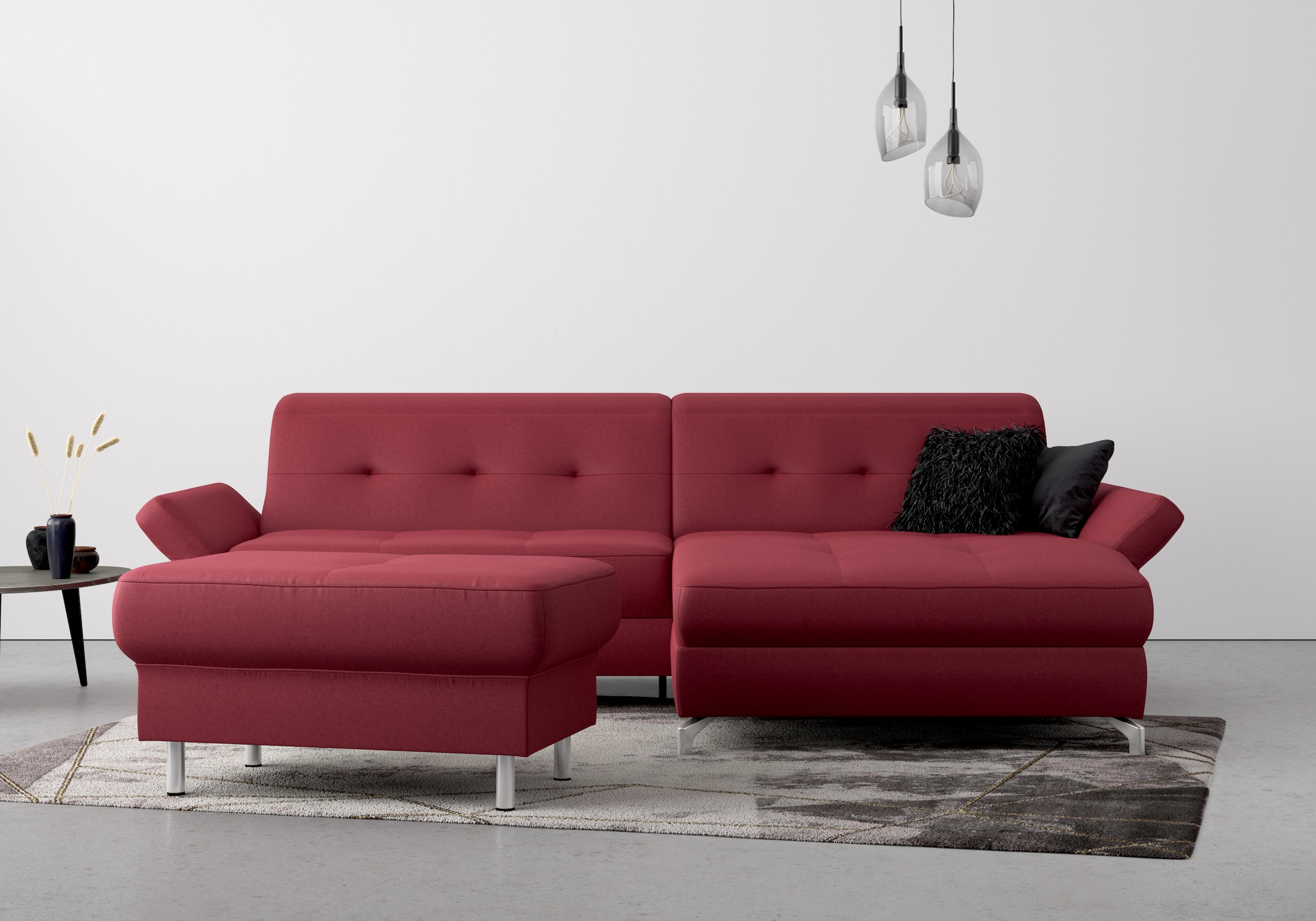 Home affaire Polsterhocker "Maredo" Federkern-Polsterung, passend zur "Mare günstig online kaufen