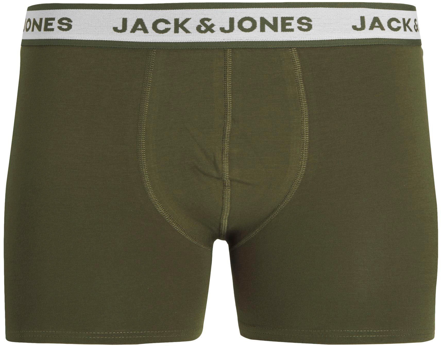Jack & Jones Boxershorts »JJ JACSOLID BOXER BRIEFS 5 P«, (Packung, 5 St.)
