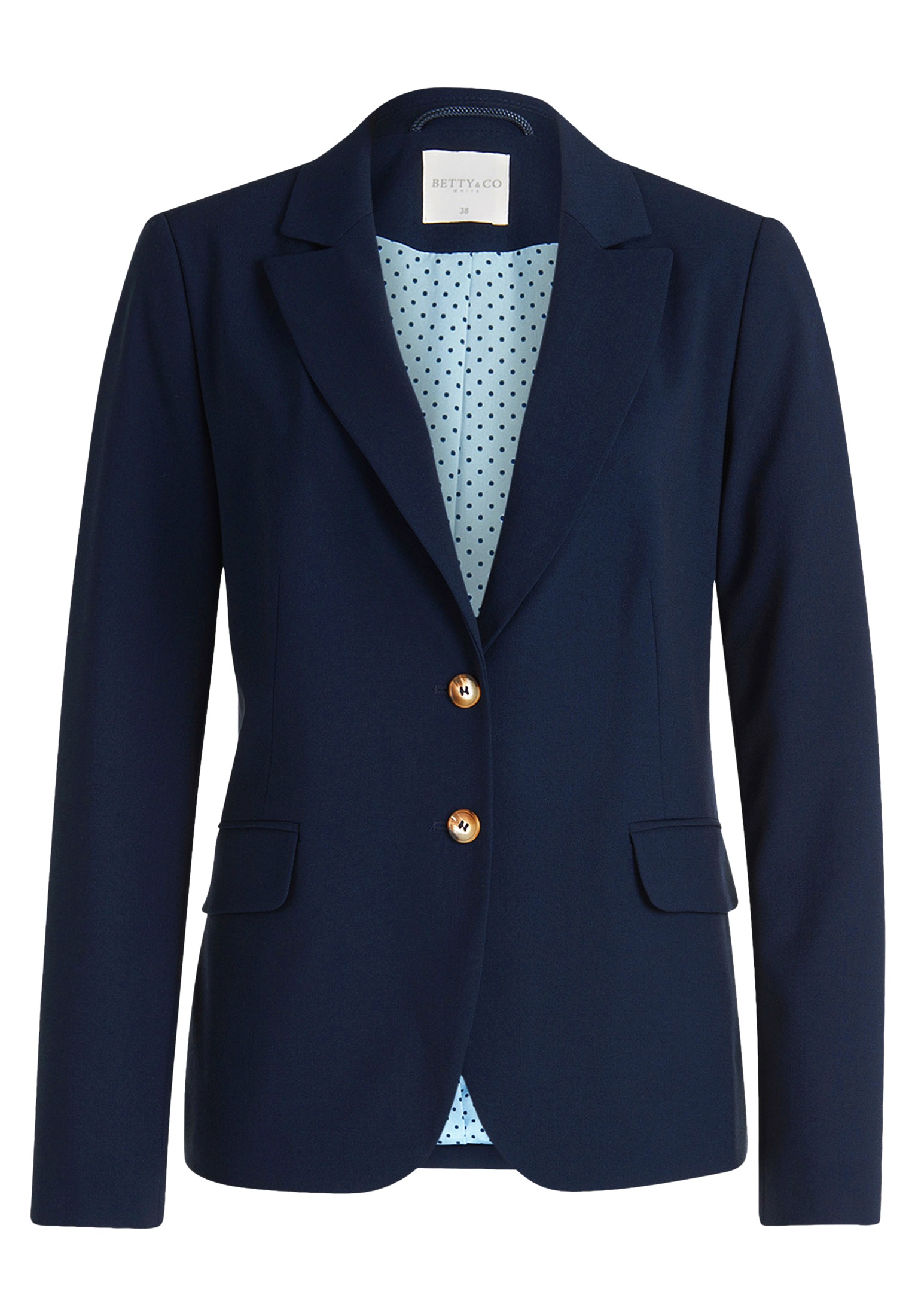 Betty&Co Longblazer »Betty & Co Klassischer Blazer mit Taschen«, Druckfutter
