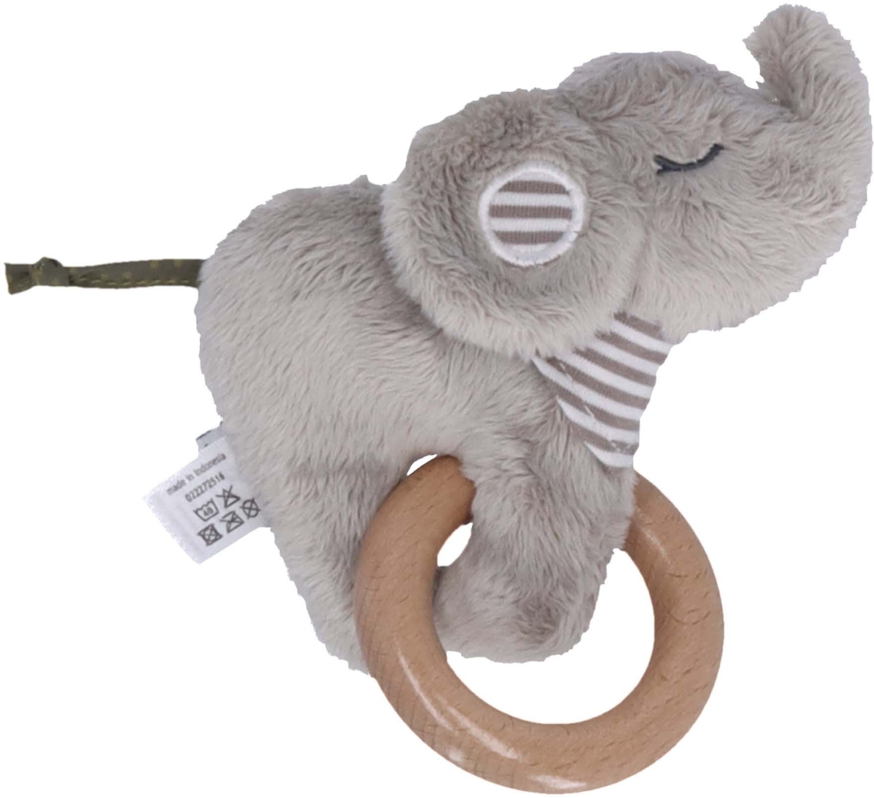 Sterntaler® Greifspielzeug »Elefant Eddy«, mit Holzring und Rassel