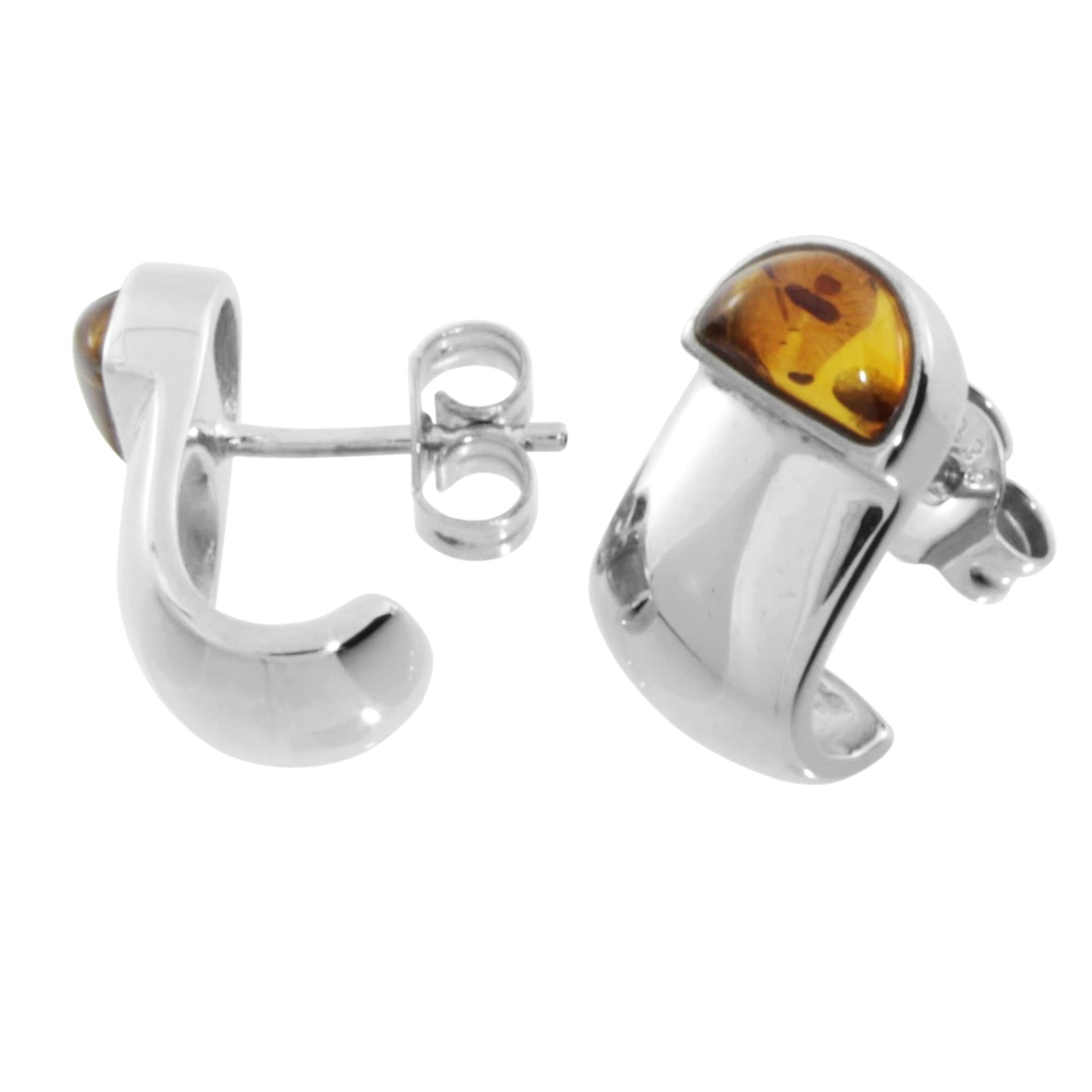 OSTSEE-SCHMUCK Paar Ohrstecker »- Ida-Marie - Silber 925/000 - Bernstein«