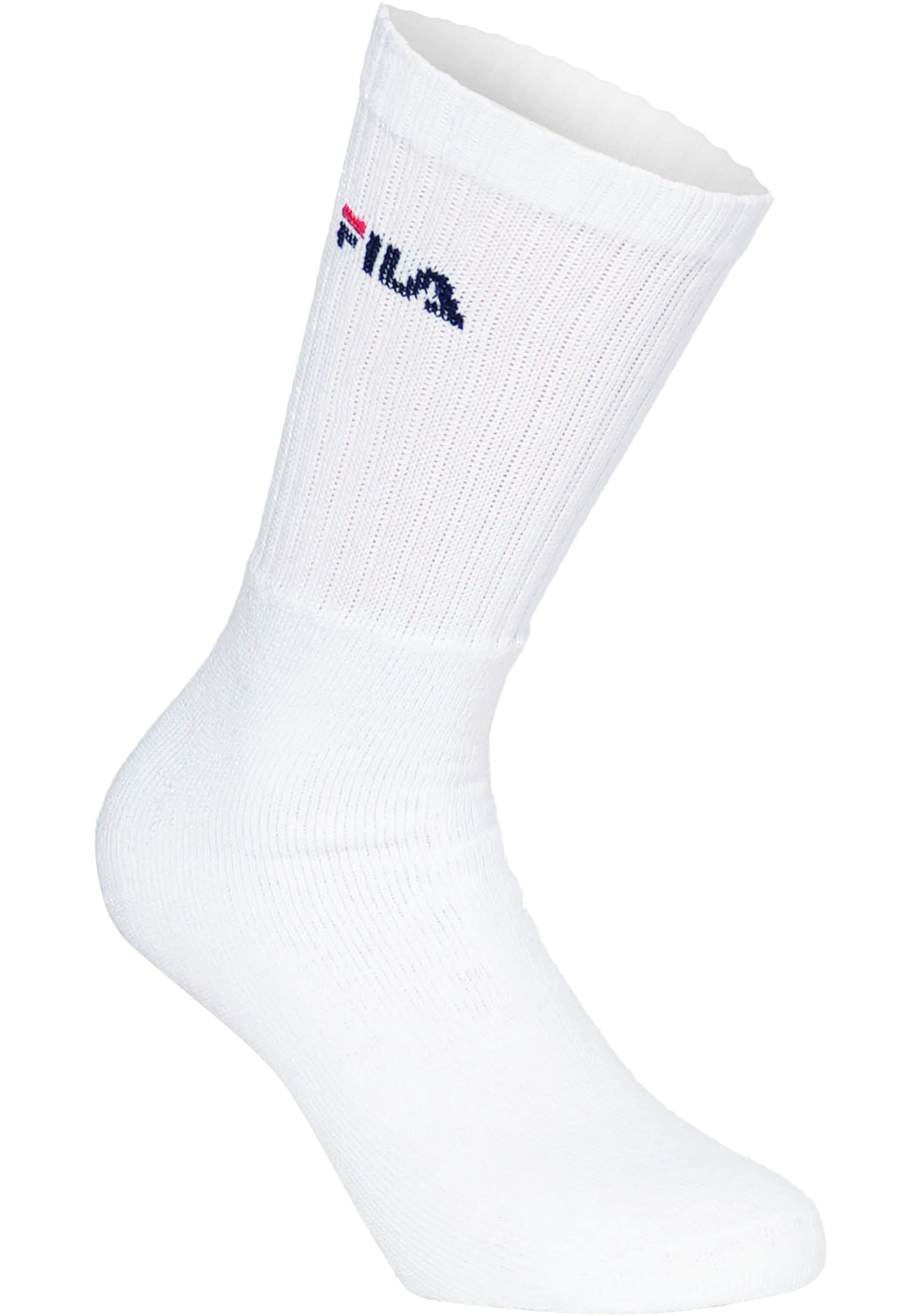 Fila Sportsocken »UNISEX CREW TENNIS FULL TERRY SOCKS«, (6 Paar), mit eingestrickem Logo