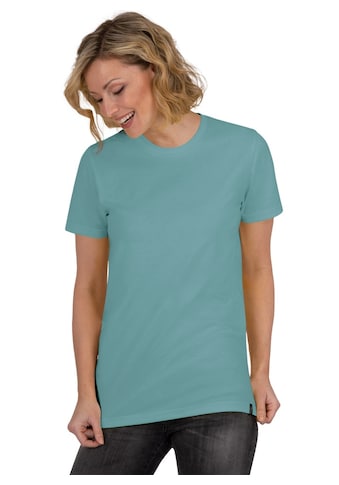 T-Shirt »TRIGEMA Slim Fit T-Shirt aus DELUXE Baumwolle«, (1 tlg.)