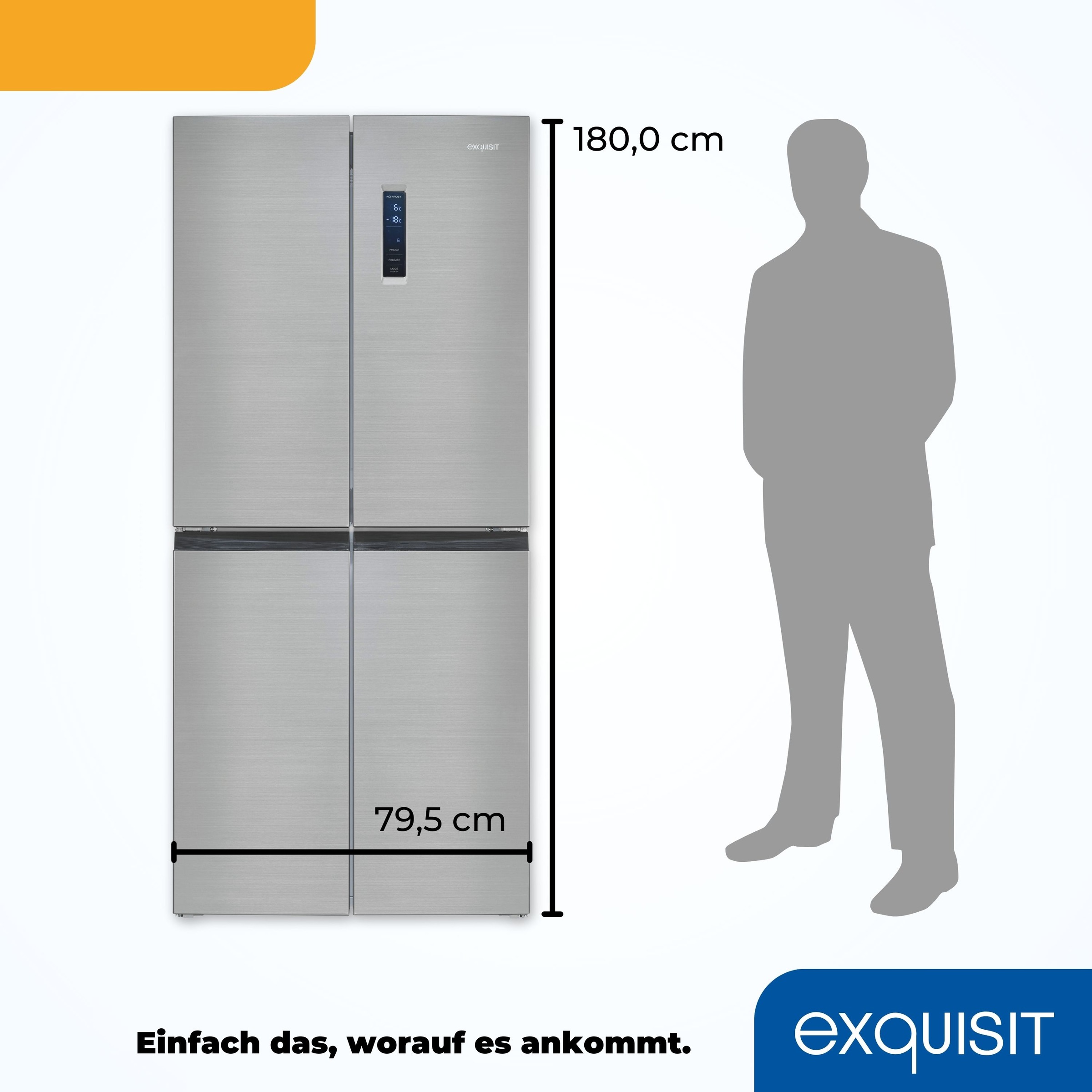 exquisit Multi Door »MD425-150-040C inoxlook«