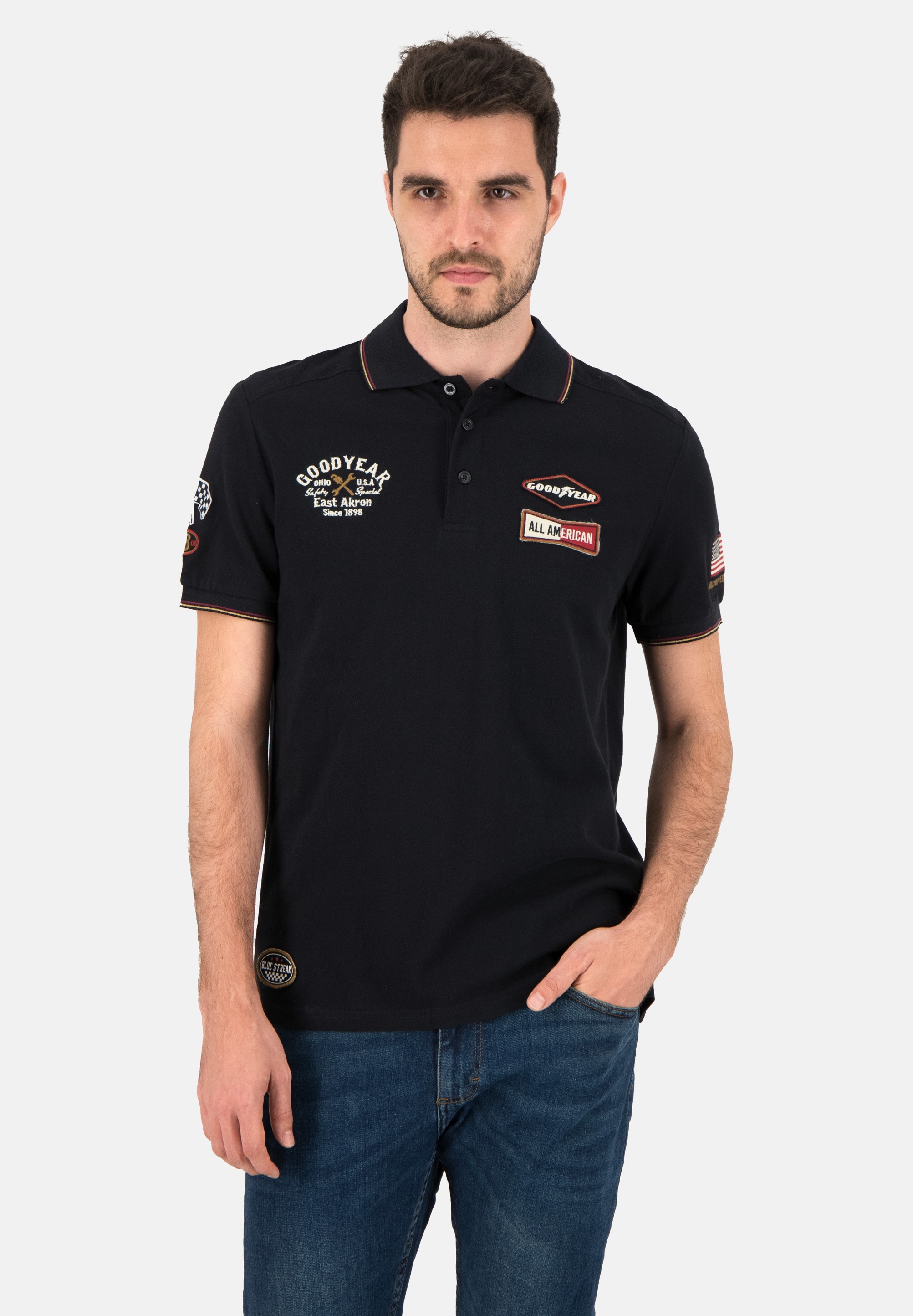 Goodyear Poloshirt »Watkins«, im coolen Rennsport-Design kaufen