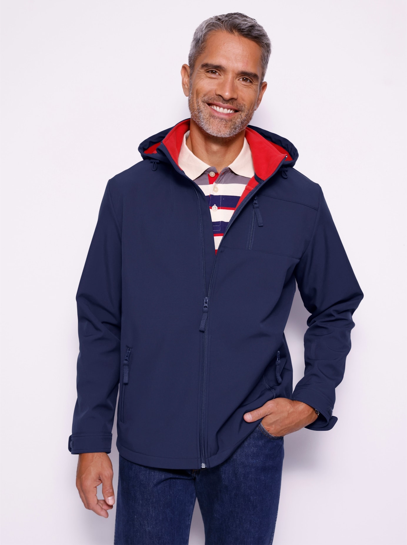 Classic Softshelljacke mit Kapuze günstig online kaufen