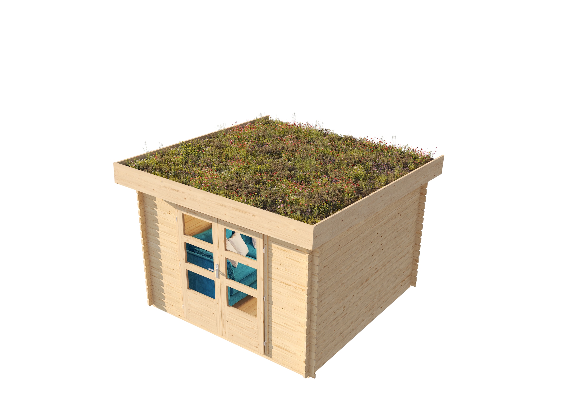 Karibu Gartenhaus »"Luma 3"«, naturbelassen oder anthrazit