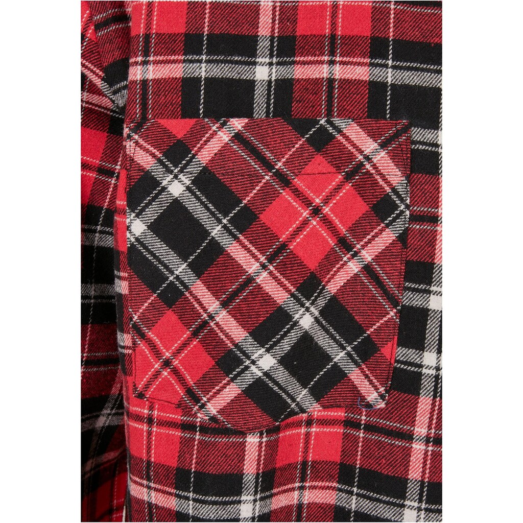 URBAN CLASSICS Langarmhemd »Urban Classics Herren Checked Roots Shirt«, (1 tlg.)