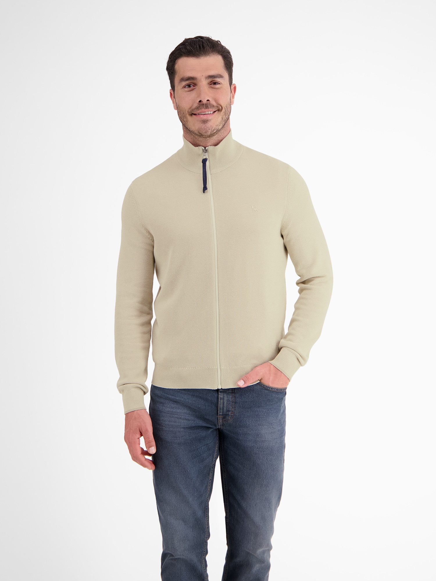 LERROS Strickjacke "Leichte Strickjacke mit schmaler Rippstruktur" günstig online kaufen