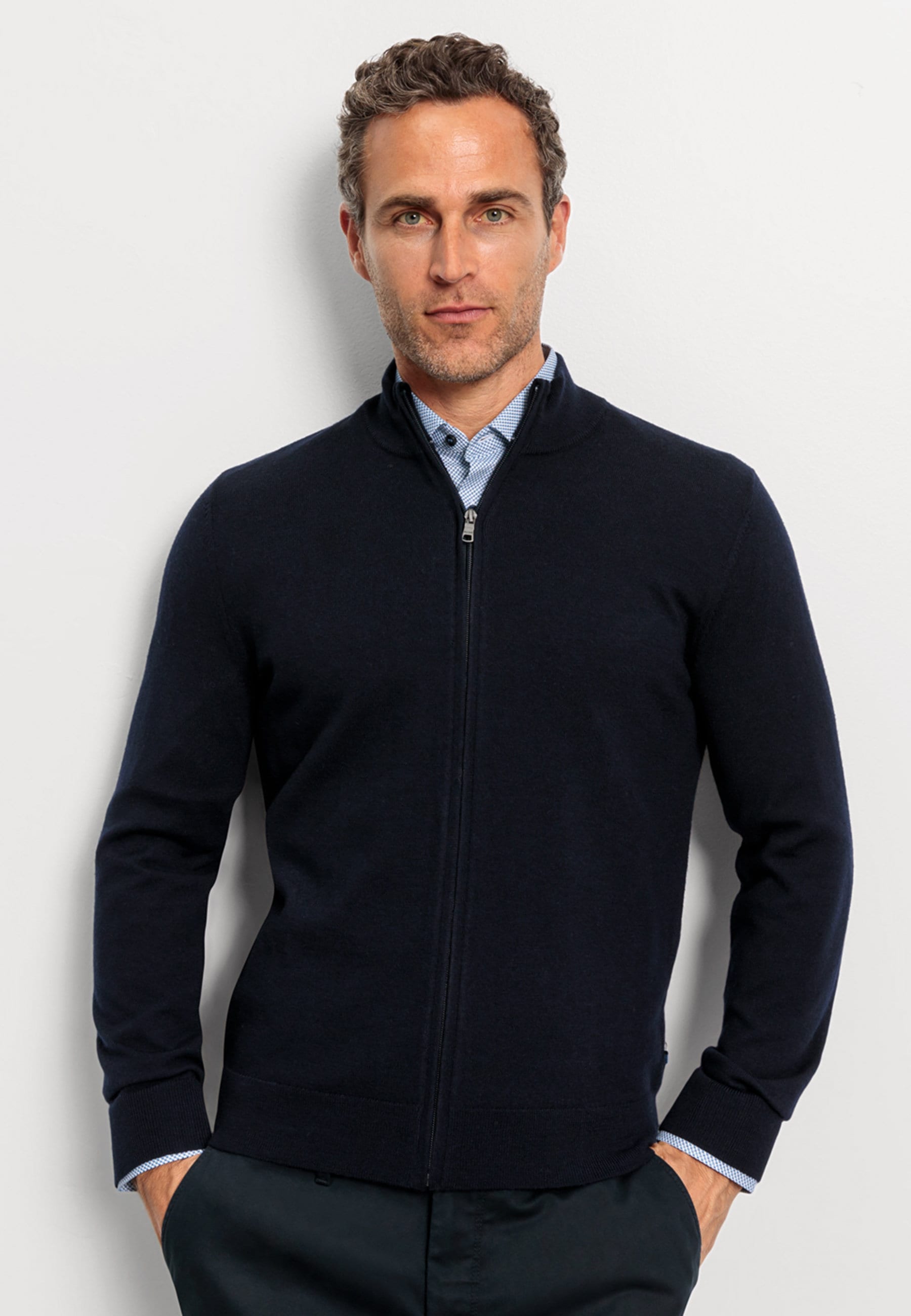OLYMP "OLYMP Casual Strick, Strickjacke"