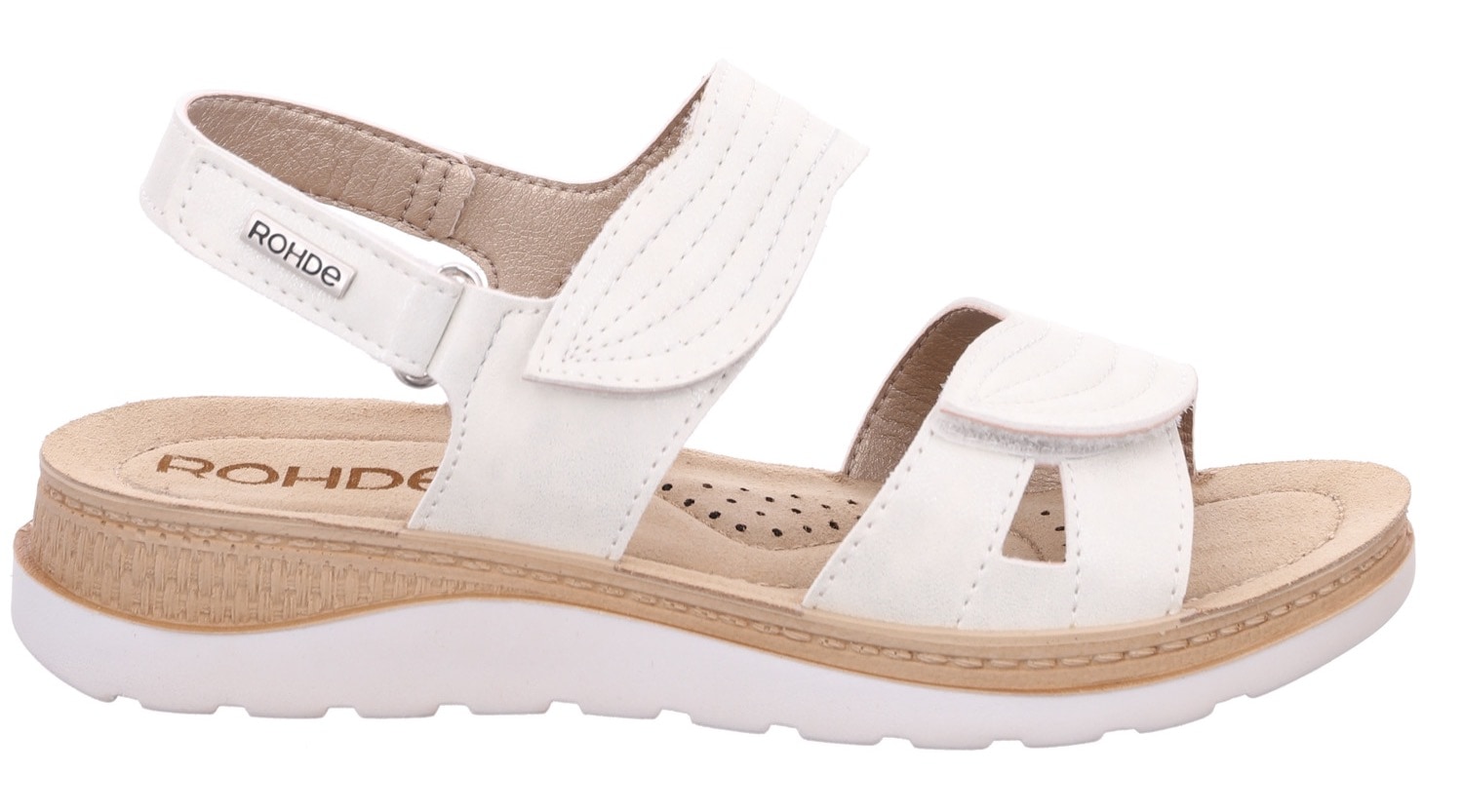 Rohde Riemchensandale »BAVIERA«, Sommerschuh, Klettschuh, Sandale, Keilabsatz, mit Softfußbett