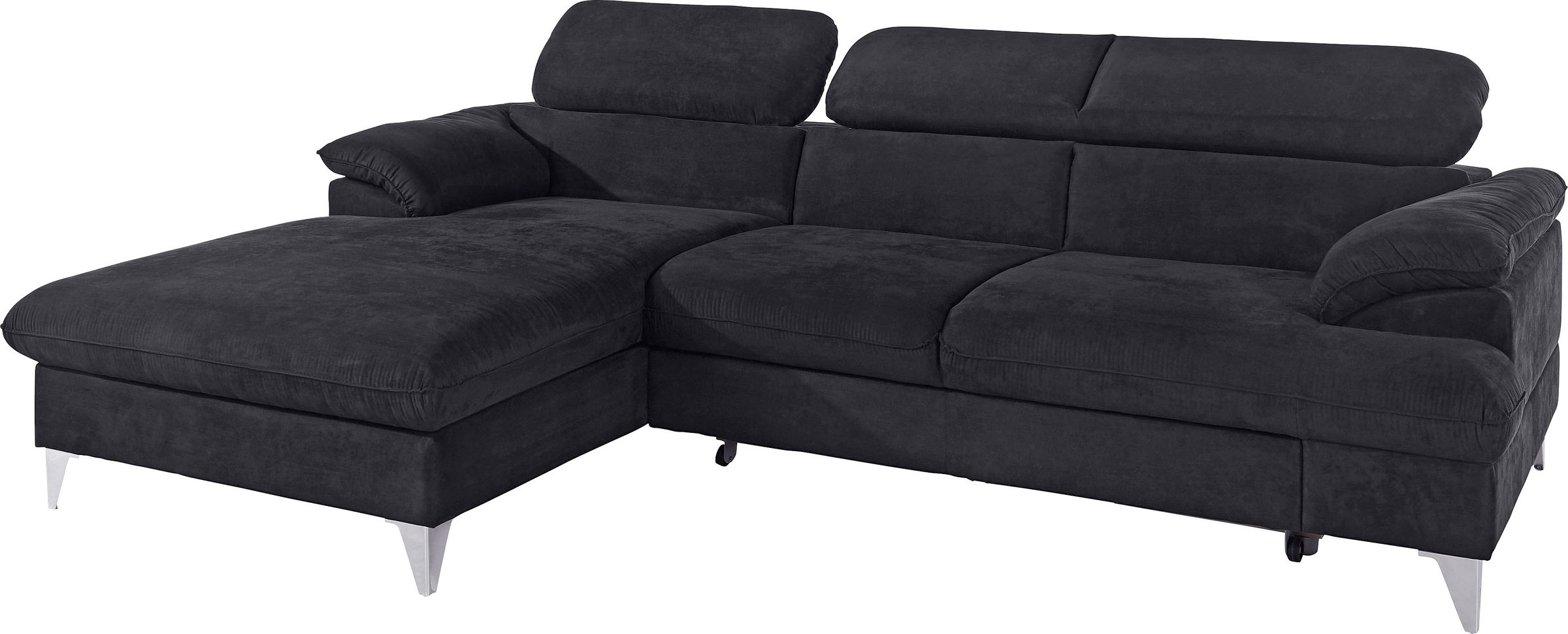 COTTA Polstergarnitur »Caluso«, (2 tlg.), Set: bestehend aus Ecksofa, Hocker, Ecksofa inkl. Kopfteilverstellung
