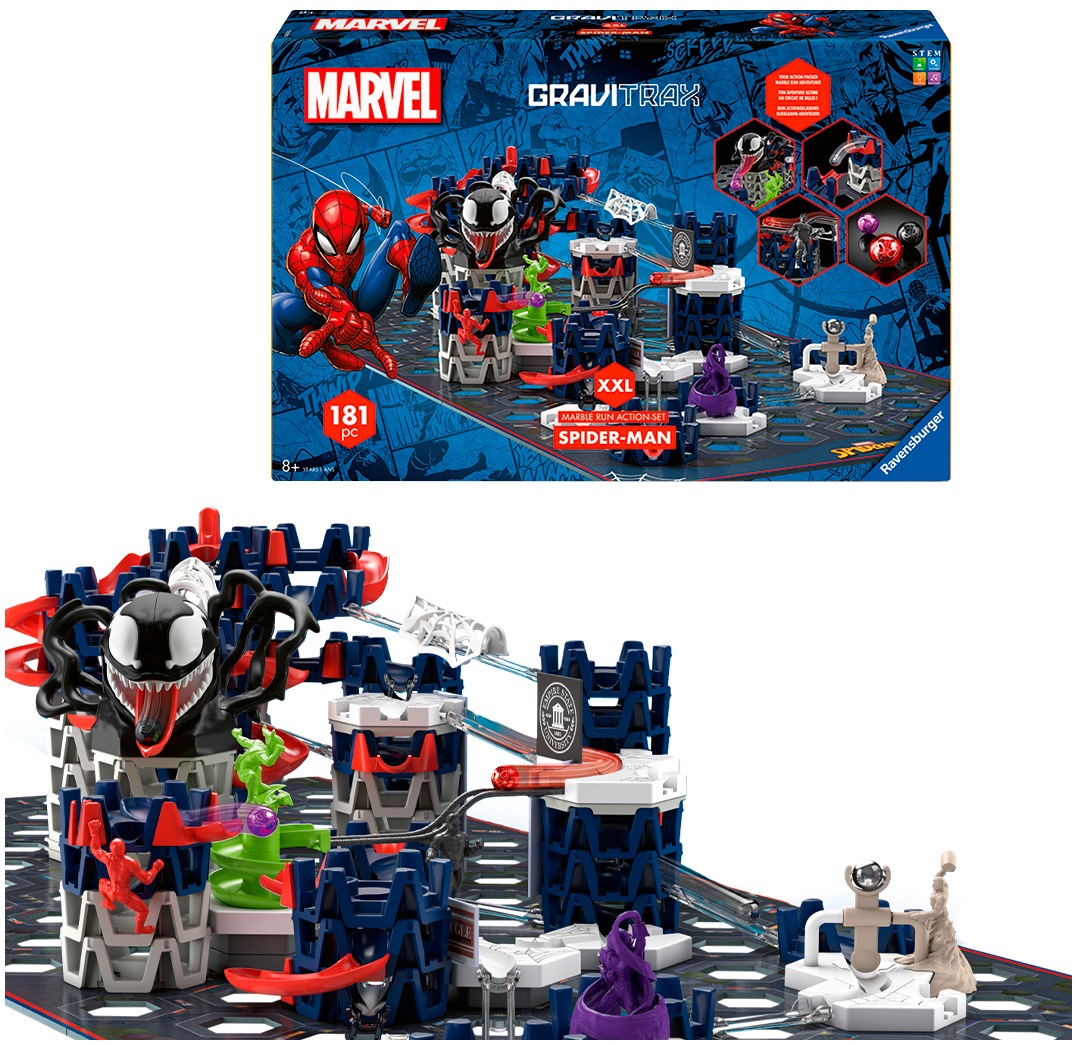 Ravensburger Kugelbahn-Bausatz »GraviTrax BASE Spider-Man - Action Set« Made in Europe