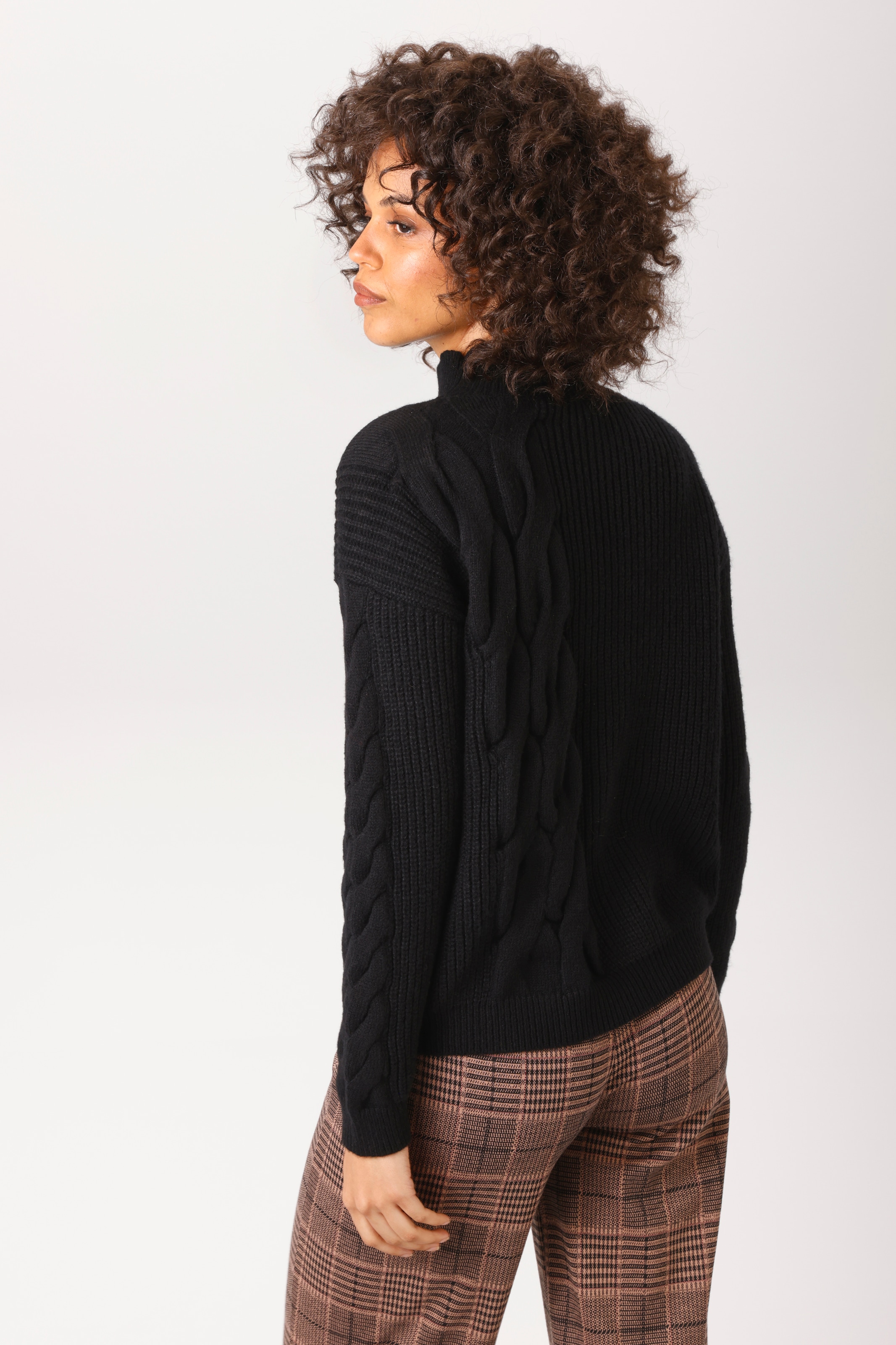 Aniston CASUAL Strickpullover mit Zopfmustern verziert - NEUE KOLLEKTION