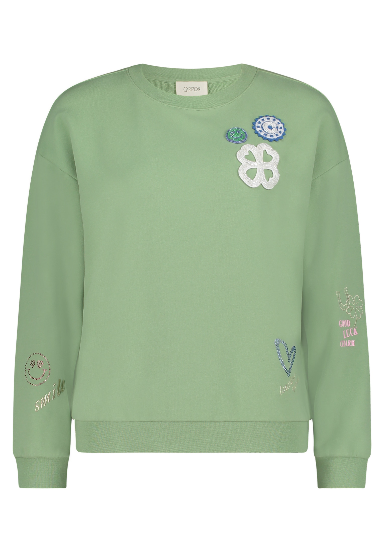 Cartoon Sweatshirt »Damen mit Rippbündchen«
