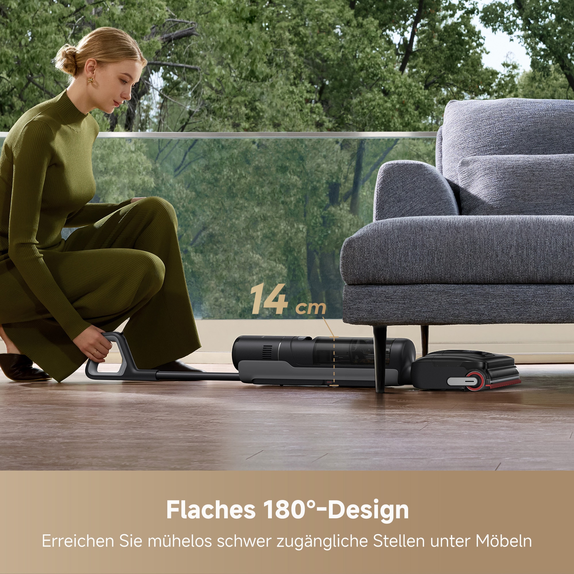Dreame Nass-Trocken-Sauger »H15 Mix«, 7-in-1 Gerät, 23.000Pa Saugkraft, KI-gesteuerter Hebearm, 180°-Neigung