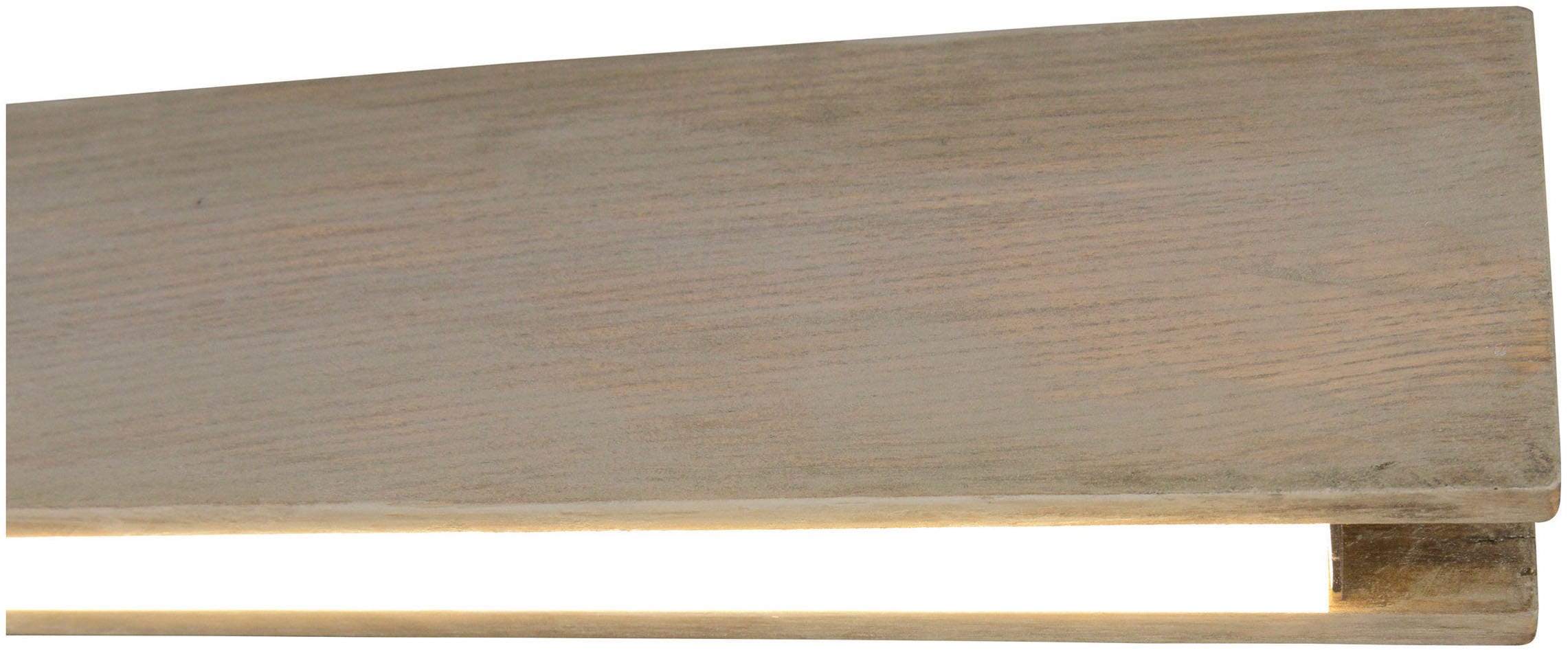 näve LED Deckenleuchte »Straight« LED-Modul 1 Stk. Warmweiß dimmbar mit Wanddimmer, Holzkorpus aus Esche, L: 97,5cm, LED warmweiß