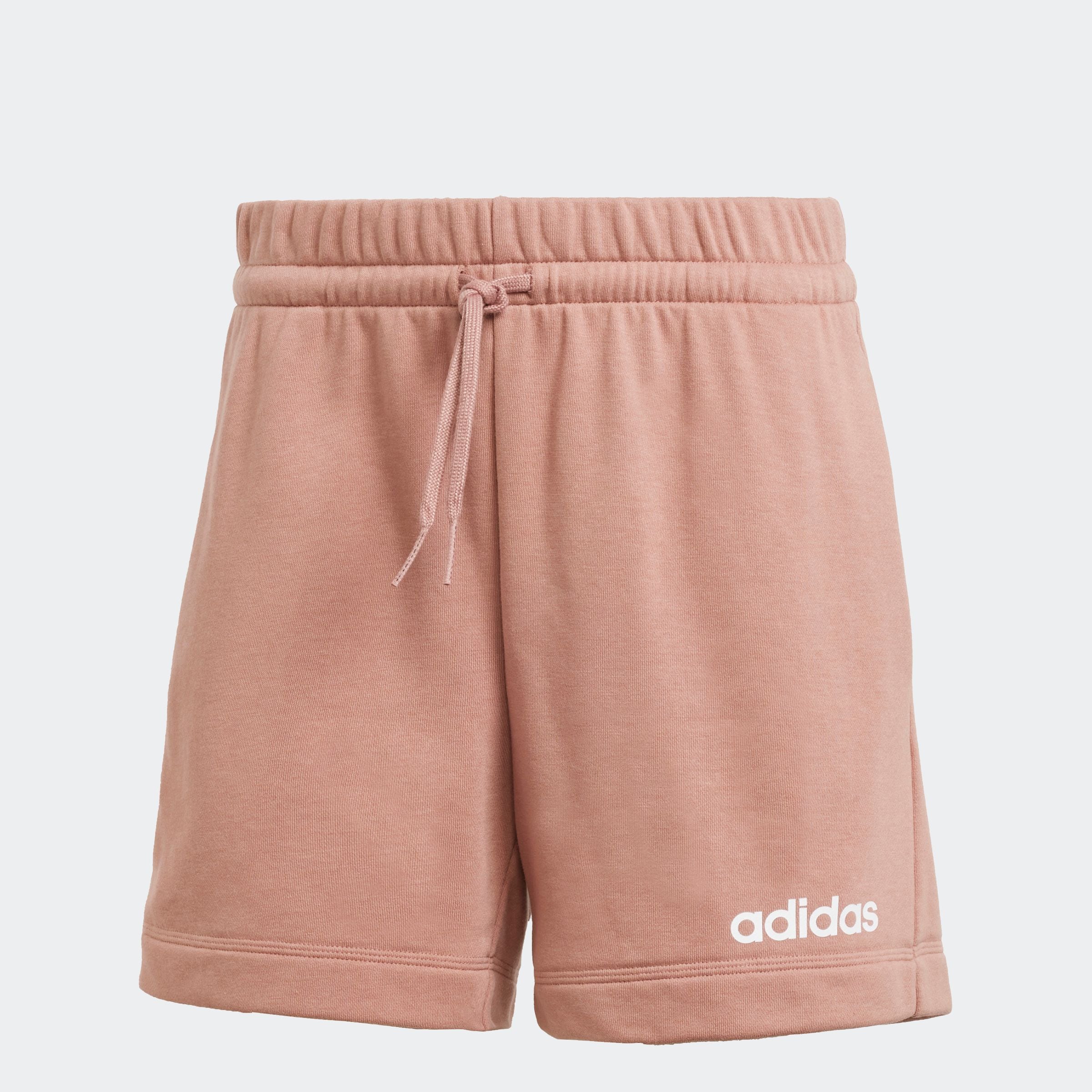 adidas Sportswear Shorts »W LIN FT SHO«, (1 tlg.), Mitelhoher Bund mit Kordelzug, aus weichem French Terry