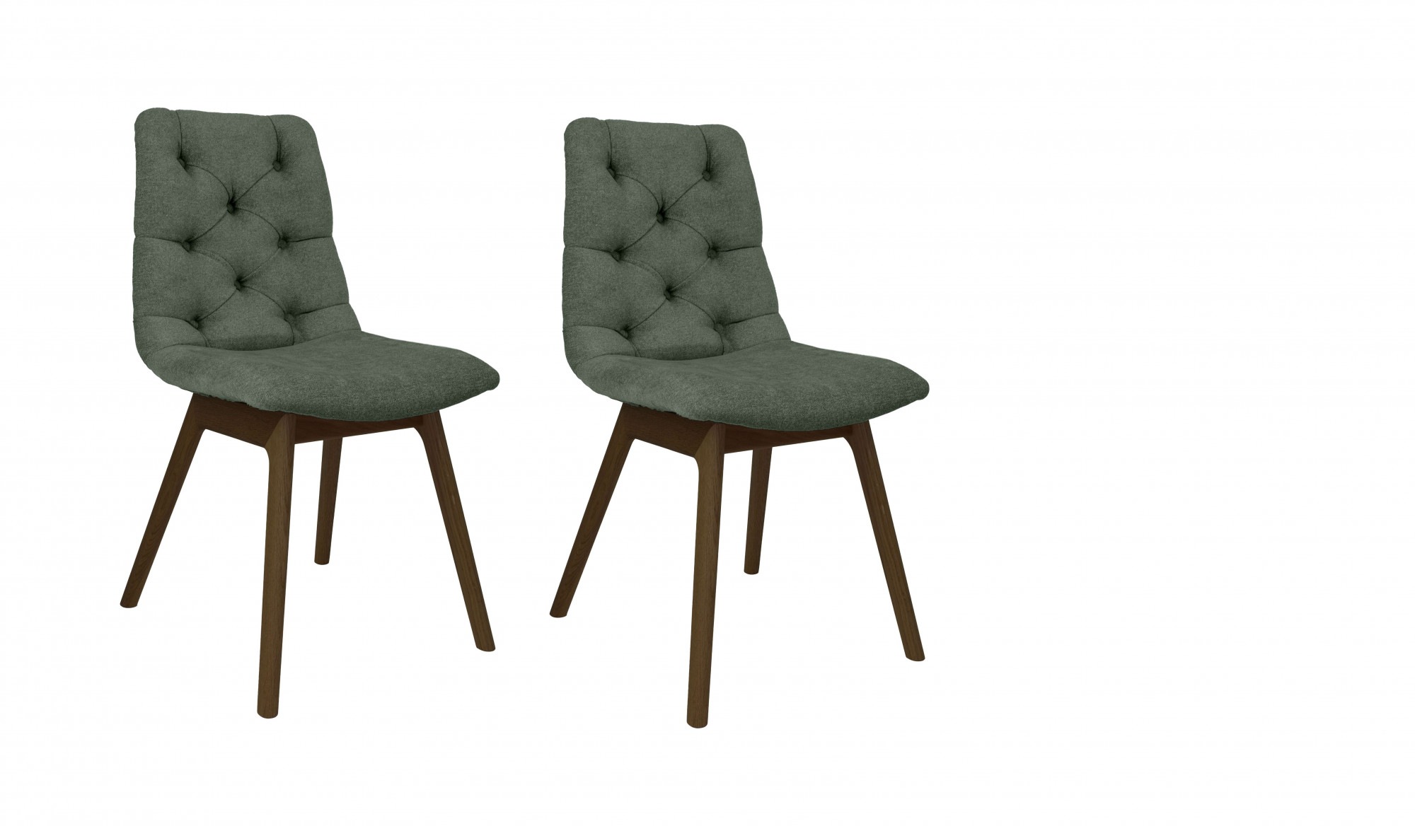 andas Esszimmerstuhl "Ramon", (Set), 2 St., Chenille, mit Massivholzbeinen, günstig online kaufen