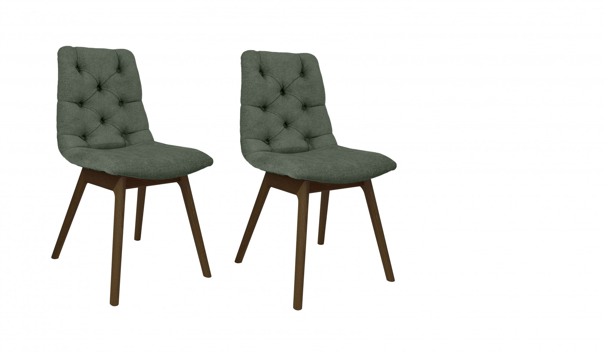 andas Esszimmerstuhl "Ramon" (Set) 2 Stk. Chenille mit Massivholzbeinen, in günstig online kaufen