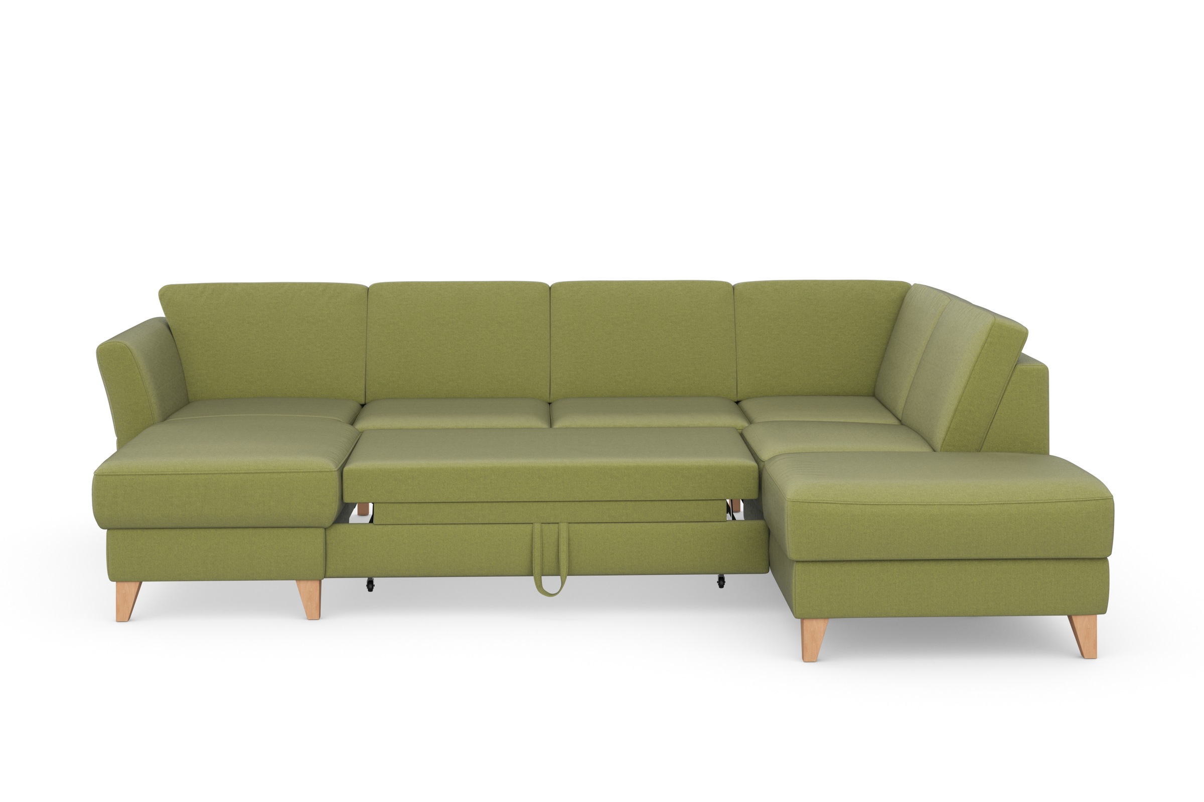 sit&more Wohnlandschaft »Visby U-Form«, wahlweise mit Bettfunktion und Stauraum, frei im Raum stellbar