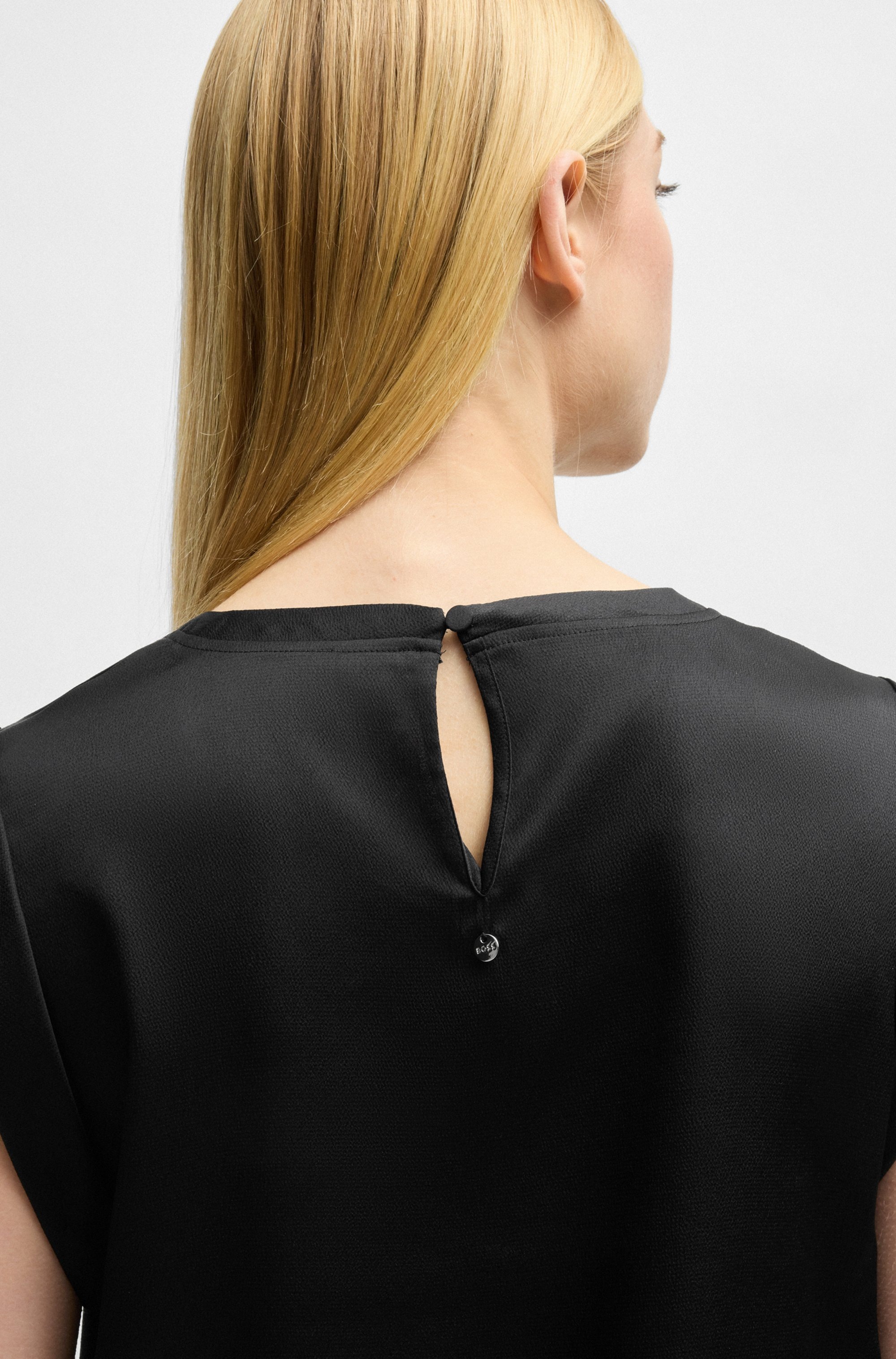 Thumbnail - BOSS ORANGE Klassische Bluse "Ieaska Premium Damenmode" Satin Qualität