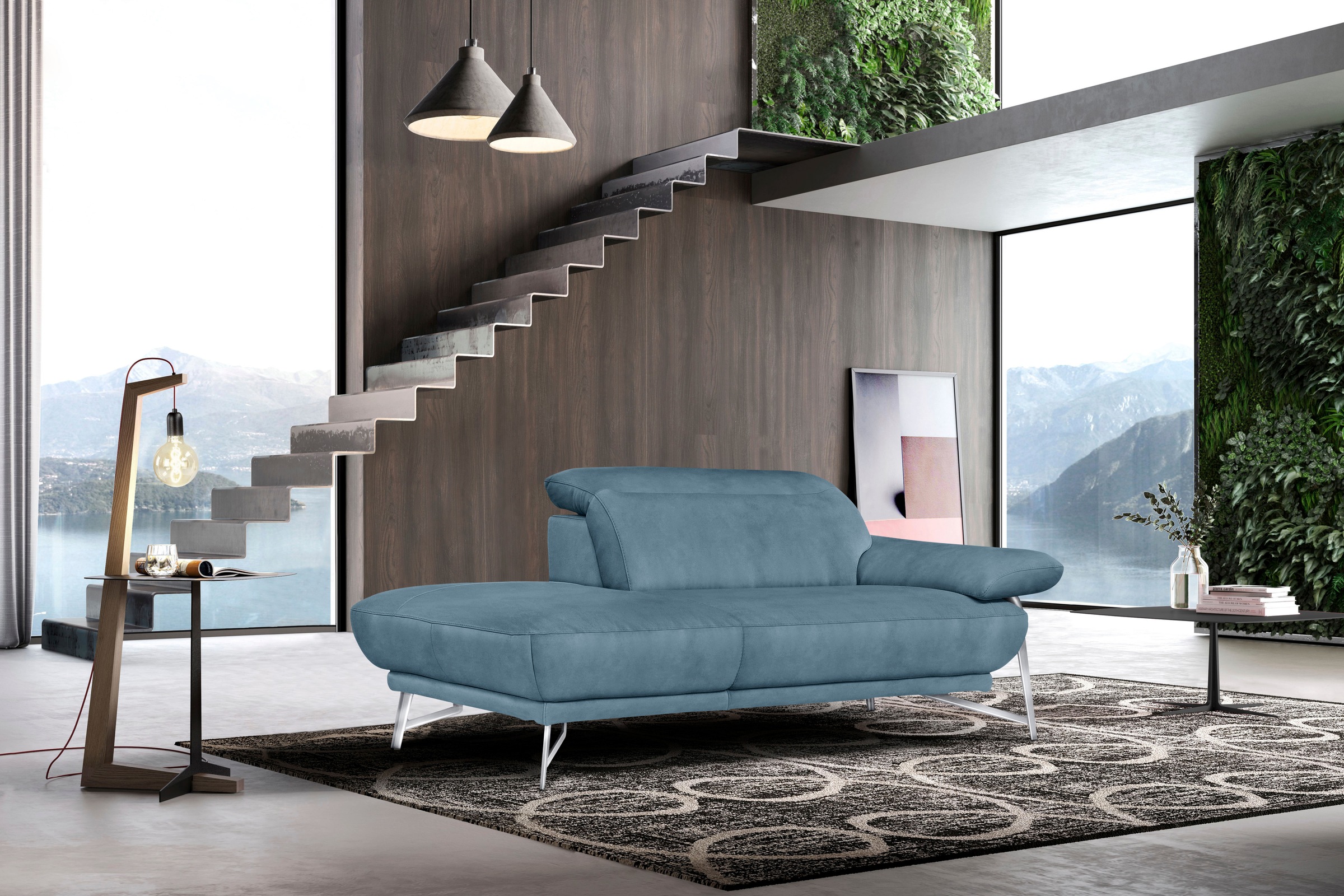 Egoitaliano Sofa "Anais, erstklassiger Sitzkomfort, Fußfarbe chrom" Set, Ko günstig online kaufen