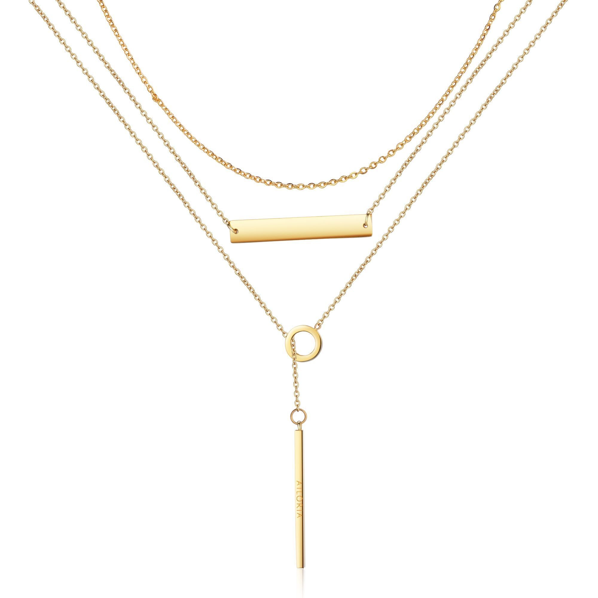 AILORIA Damen Edelstahlkette "Halskette ARIELLE", gold, Halsketten