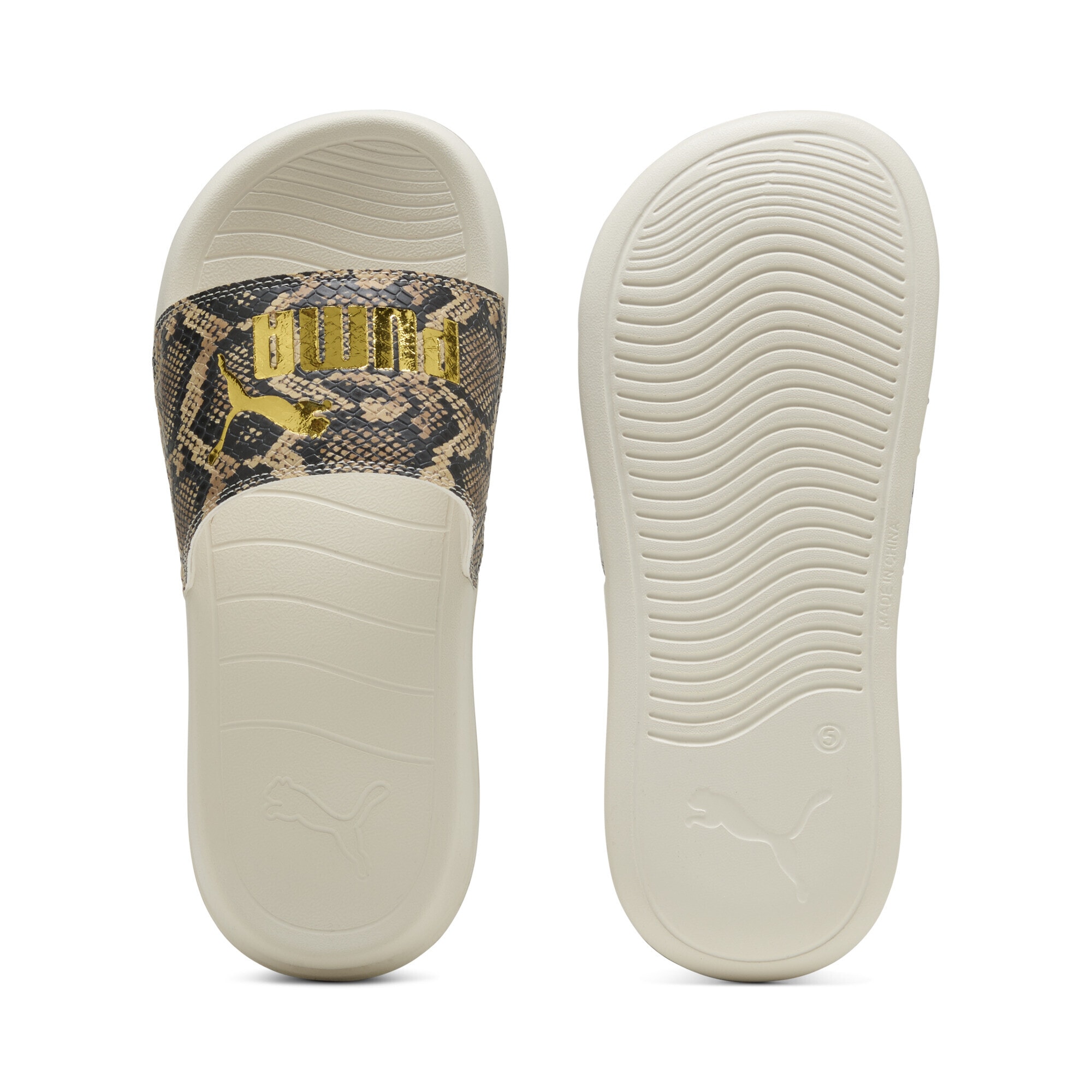 PUMA Sandale »Popcat 20 Snake Chic Slides Damen«