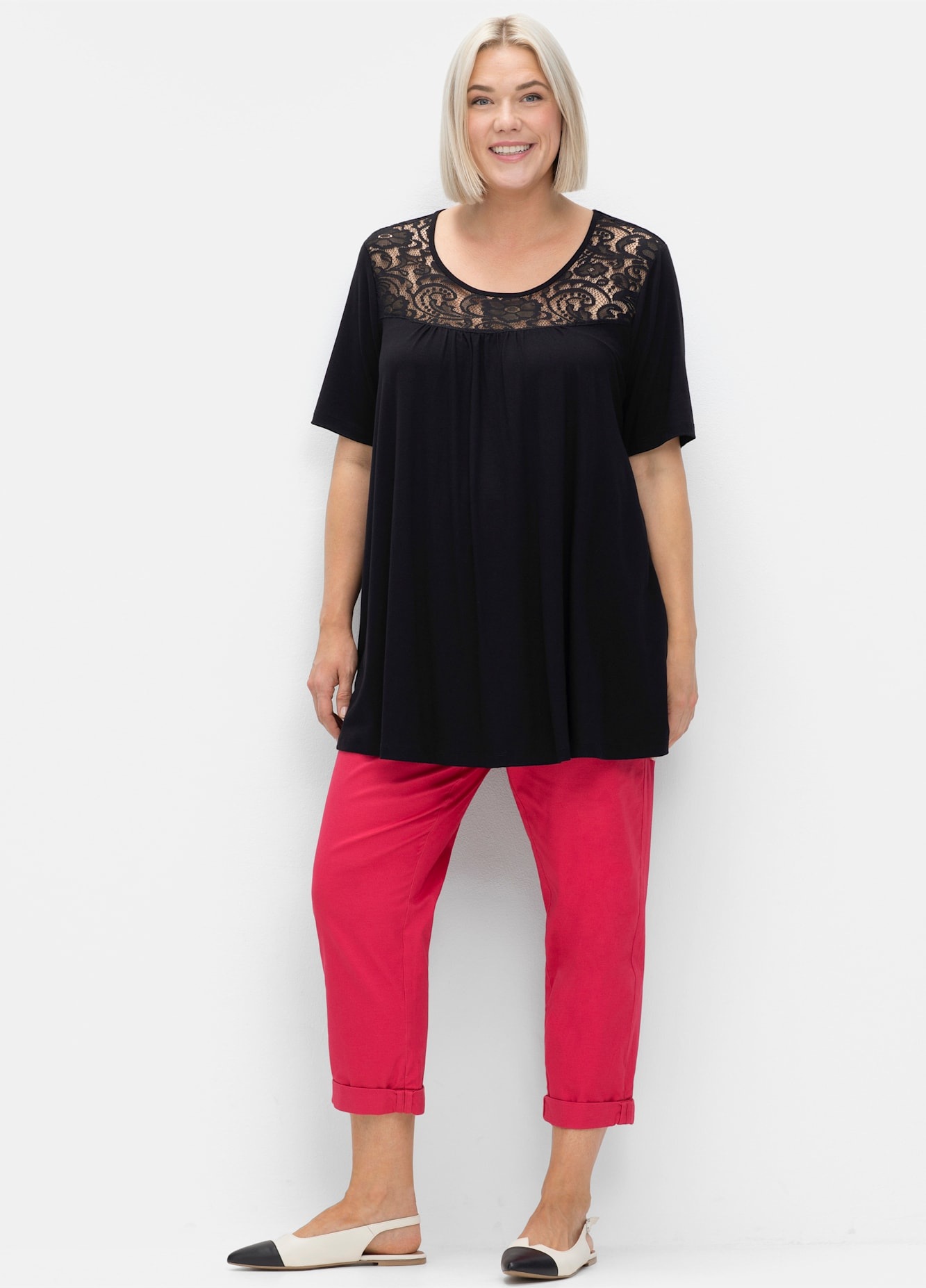 Sheego Longshirt "T-Shirt", (1 tlg.) günstig online kaufen
