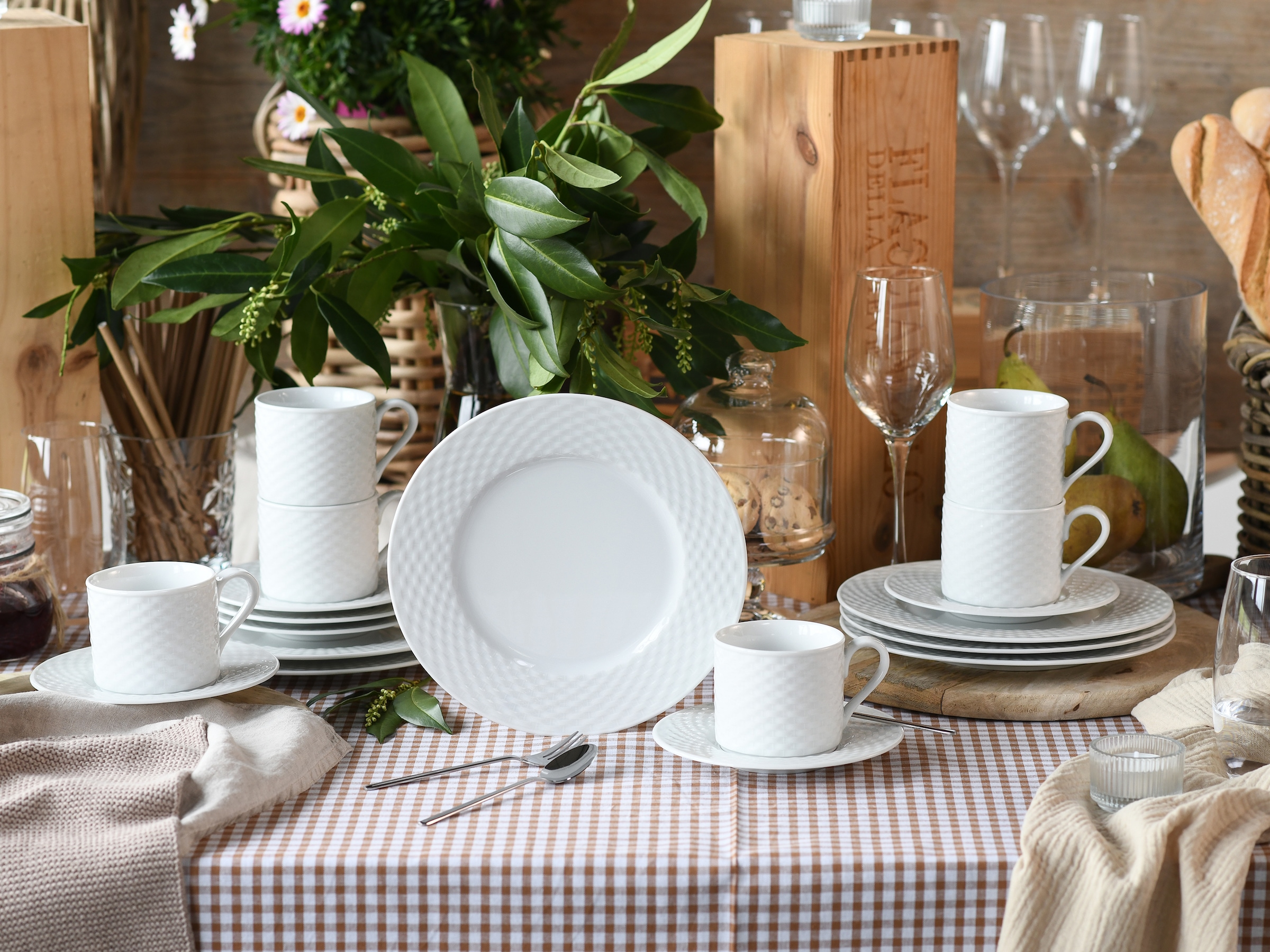 CreaTable Kaffeeservice »Polo, Service 18-tlg.« Daily Use, Zeitlos