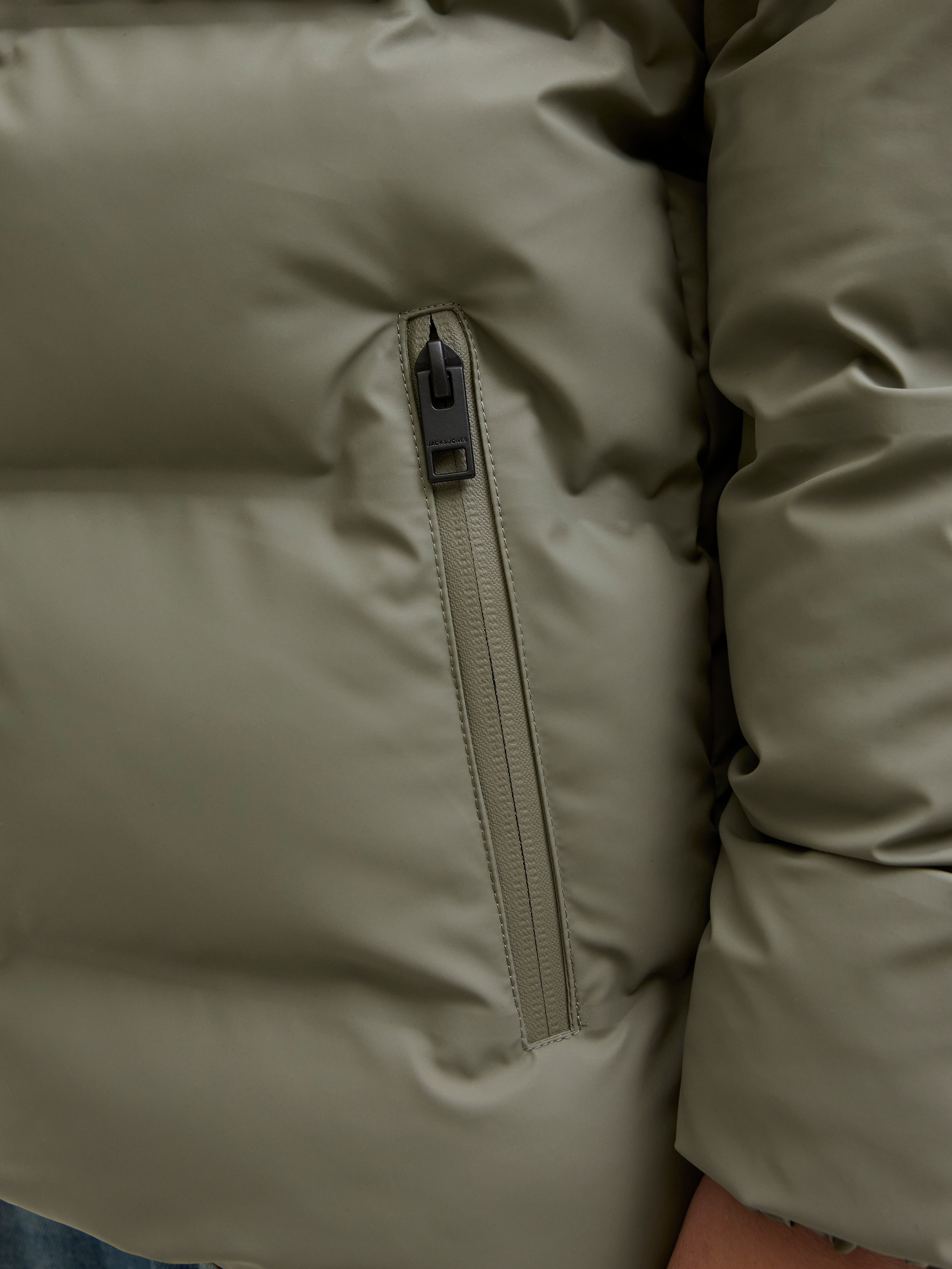 Jack & Jones Junior Steppjacke »JJELEMENTS PU PUFFER JNR« mit Kapuze