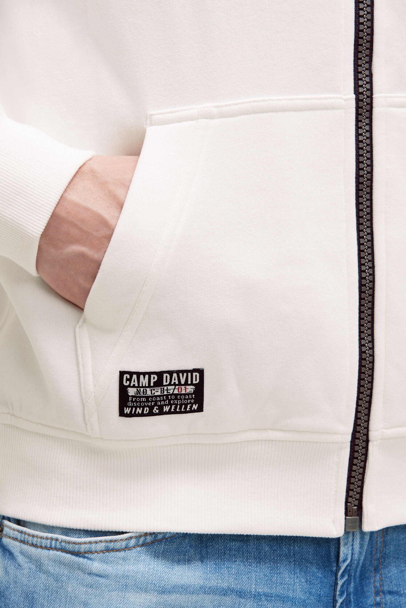 CAMP DAVID Kapuzensweatjacke , mit Baumwolle

