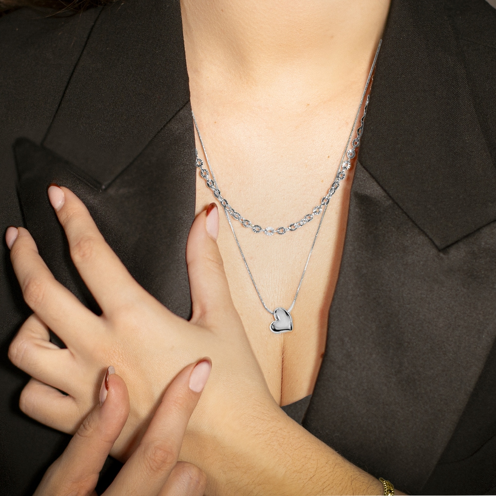 Lotus Herzkette »Essentials - Layering Herz«