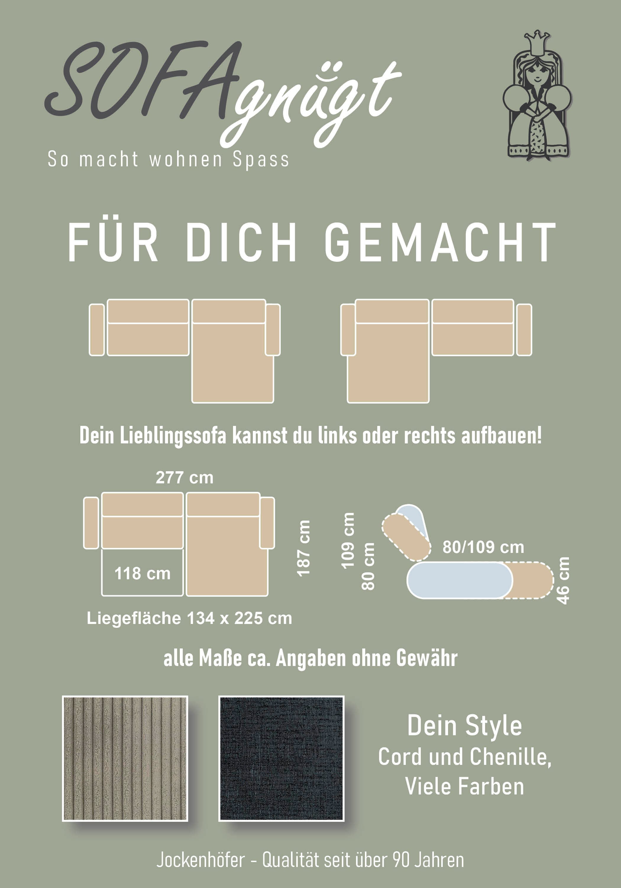 Jockenhöfer Gruppe Ecksofa »Slider, L-Form, 140kg Belastbarkeit je Sitzplatz«, elektromotorische Sitztiefenverstellung,USB-Ladeports,mit Kopfstützen