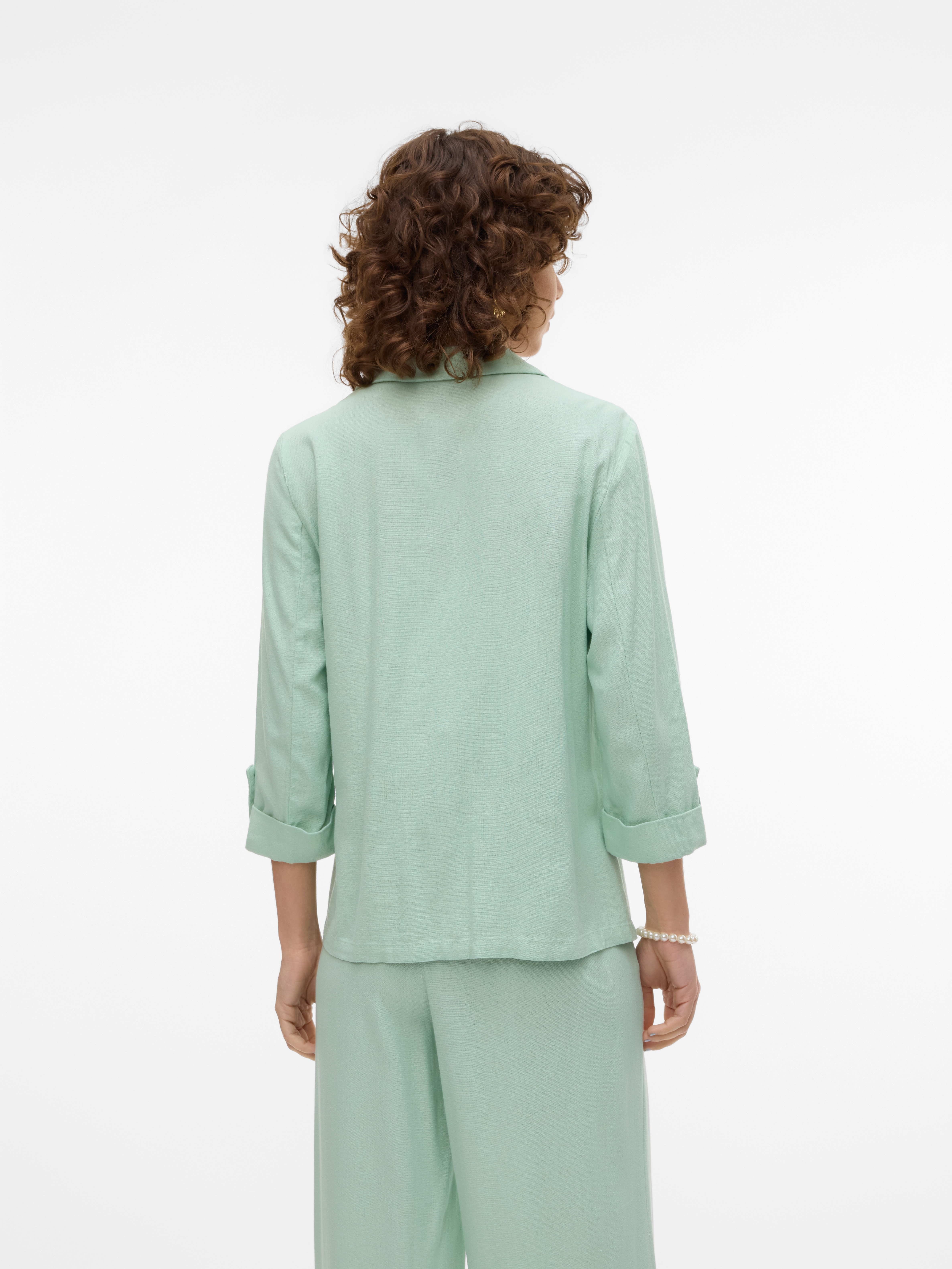 Thumbnail - Vero Moda "VMJESMILO 3/4 LOOSE BLAZER WVN NOOS" mit Leinen