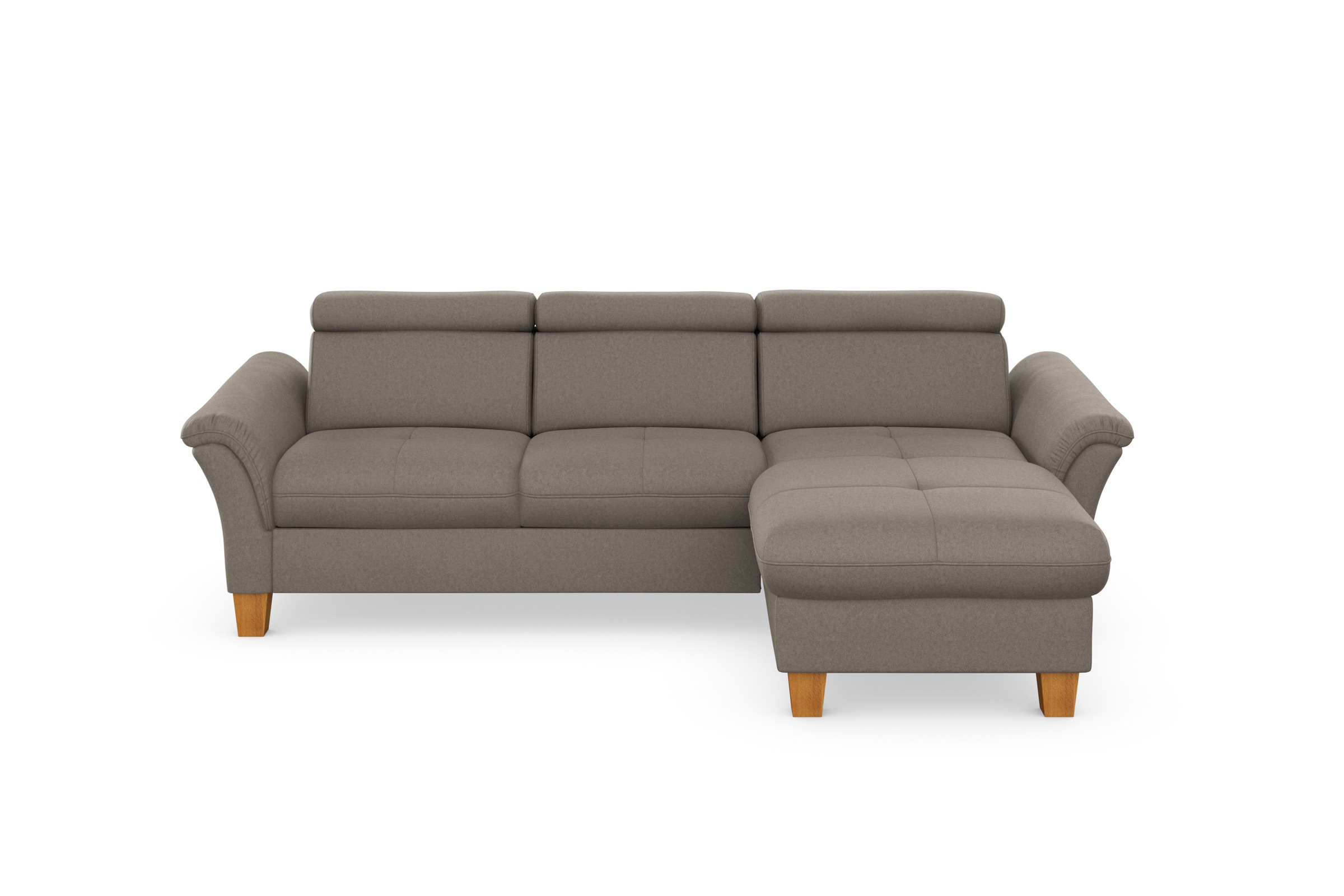 Home affaire "Lindgren L-Form" wahlweise mit Bett mit klappbaren Rollen, Ka günstig online kaufen